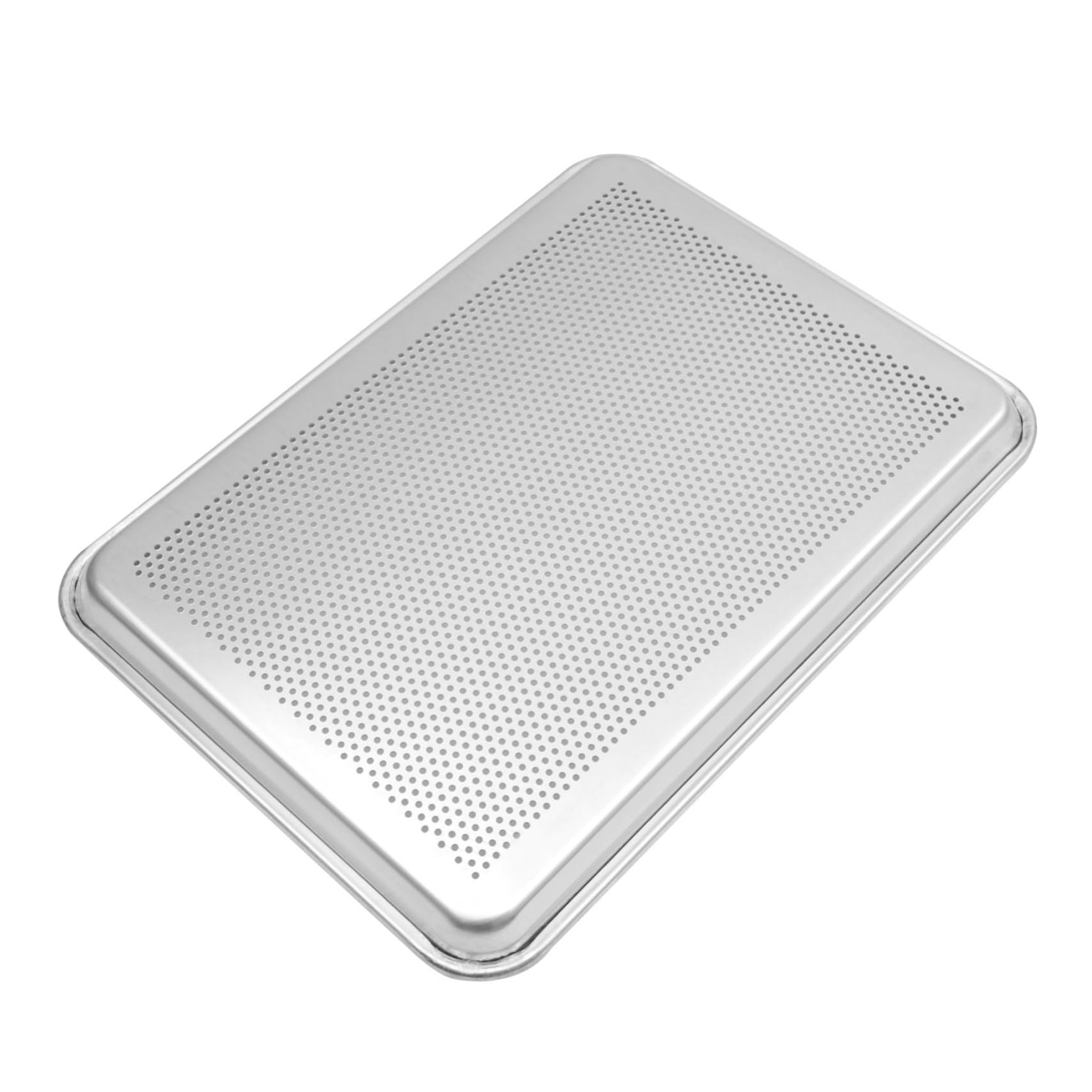 Gleavi Rectangular Perforated Baking Pan FoodGrade Aluminum Alloy Oven Safe For Cakes And Barbecues Versatile Kitchen Tool