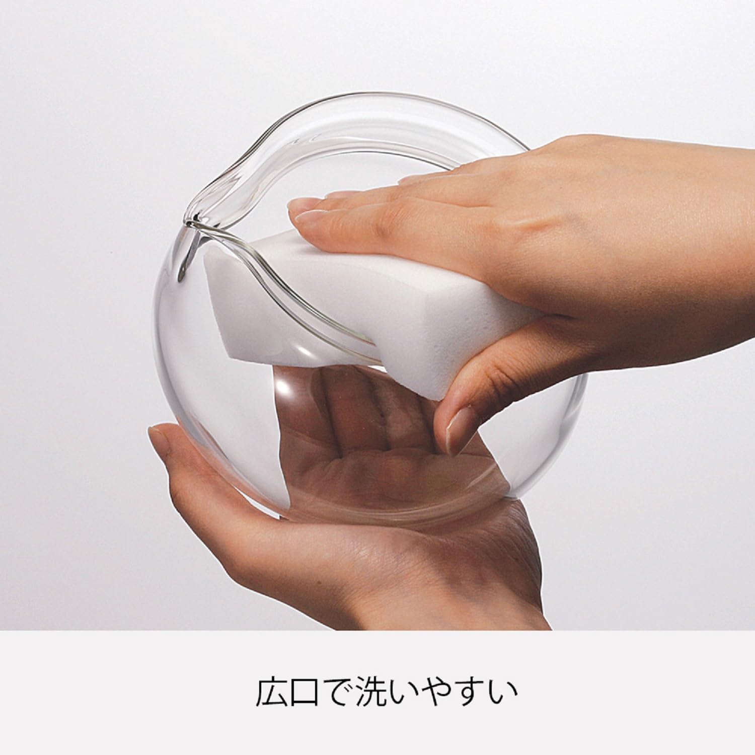 Hario ChaCha Kyusu "Maru" Glass Tea Pot, 300ml, Model CHJMN-30T - Elegant Design for Perfect Brewing