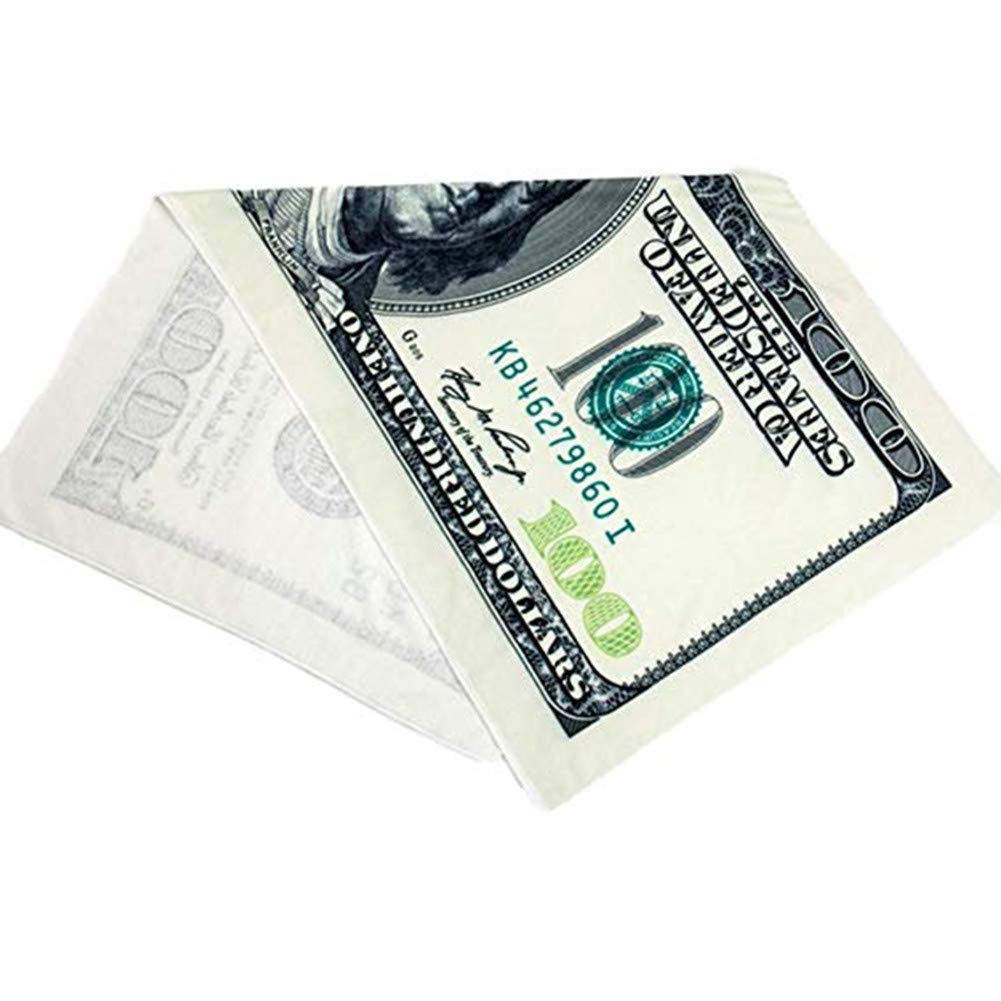 100 Dollar Bills Beach Towel For Adults | Kids, Aimilaly Large Beach Towels For Beach Swimming Pool Sunbathing, Plush Fabric(28X