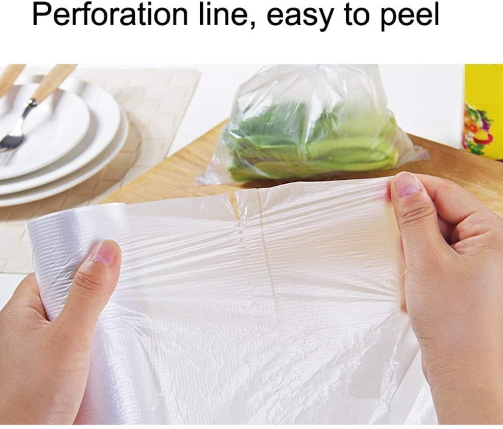 Plastic Produce Bag Roll 12 X 16 Inch, Vegetable Food Bread And Grocery Clear Bag, 350 Bags/Roll (2 Roll)