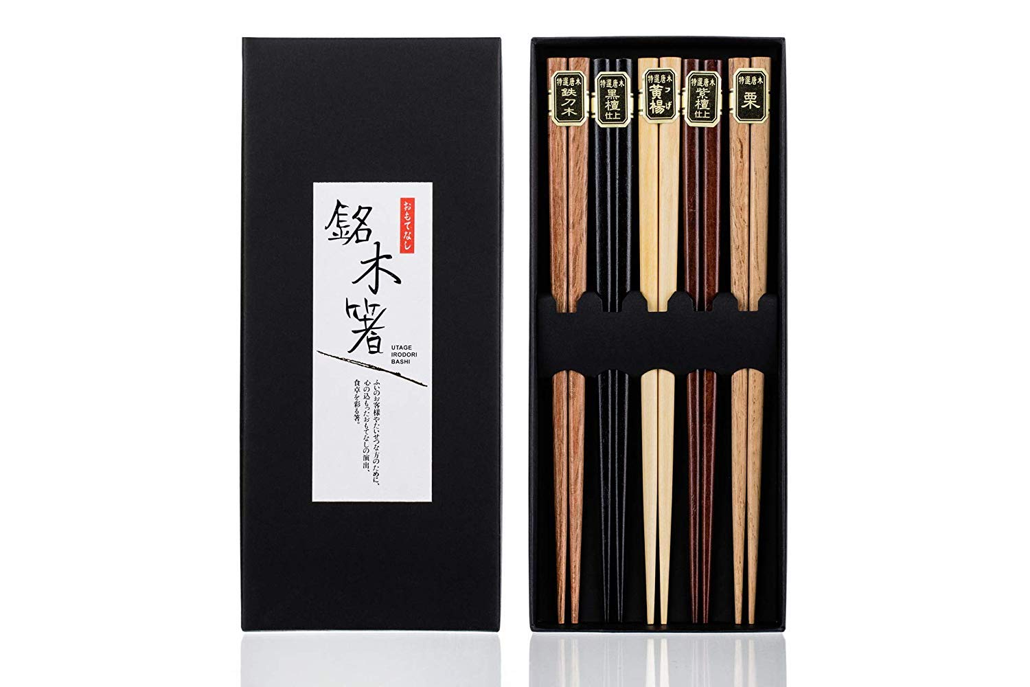 Heim Concept Basic 5-Pair Chopsticks, Assorted