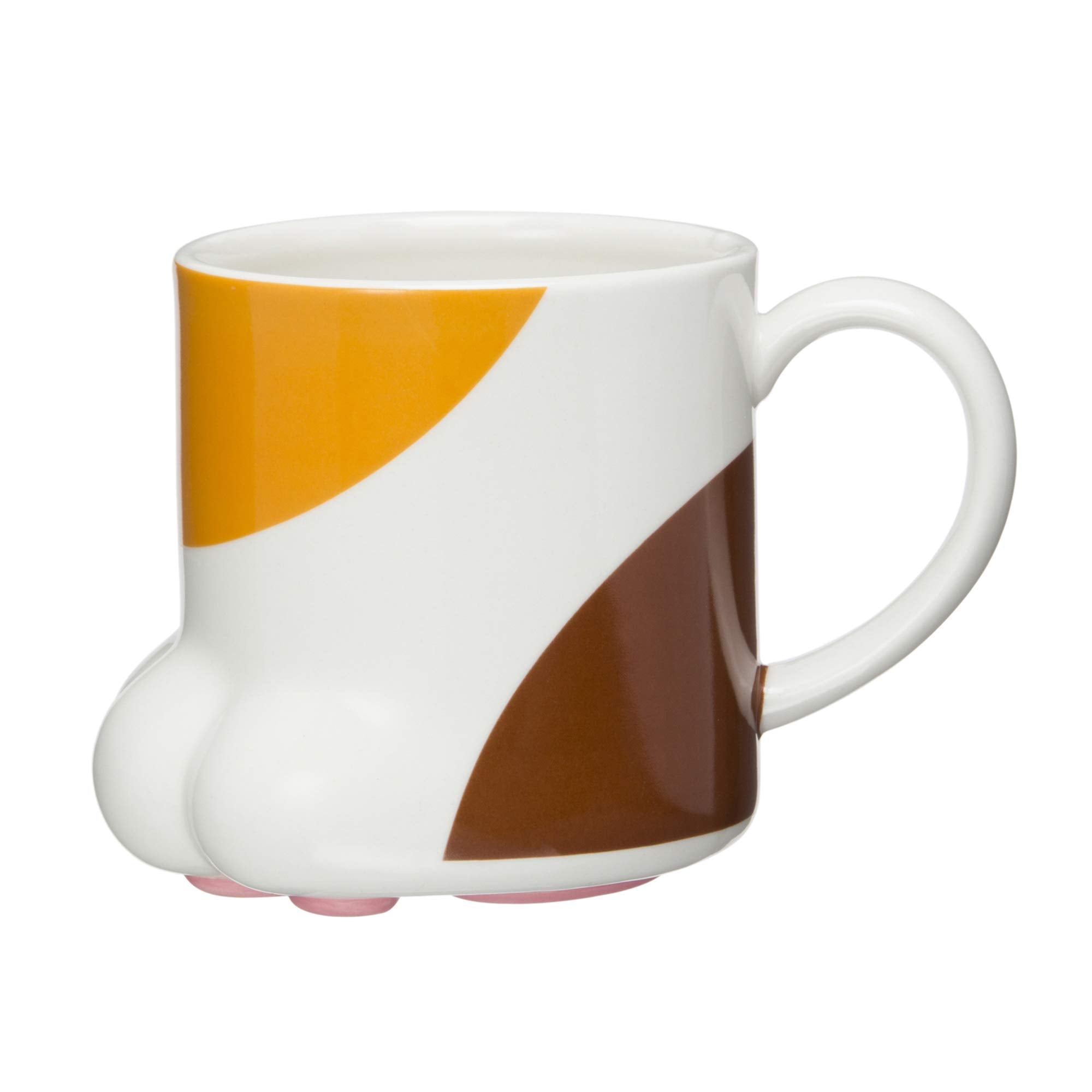 ????? Sunart San2235-3 Cute Tableware, Paw Of Cat Hand, Calico Cat Mug, 8.5 Fl Oz (250 Cc), White