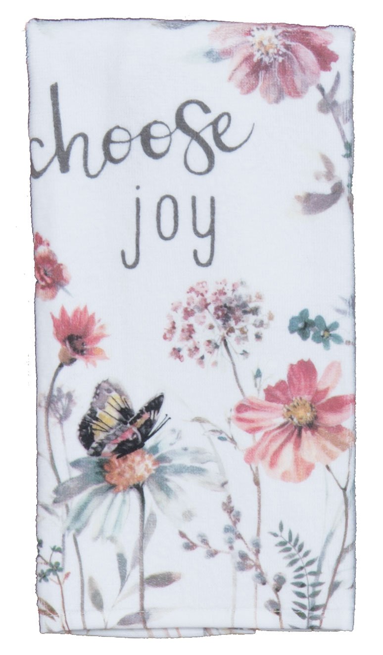 Kay Dee Designs R4100 Handmade Choose Joy Terry Towel