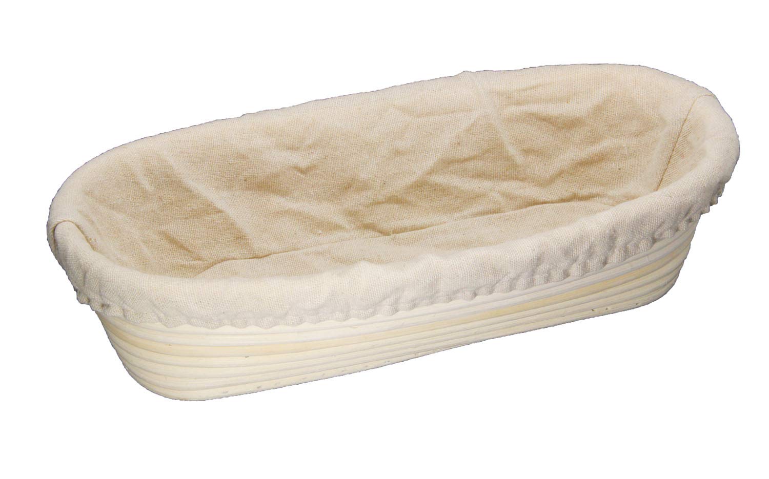 12 Inch Oval Long Banneton, Betterjonny Artisan Bread Proofing Basket +Liner Combo Set For Rising Dough