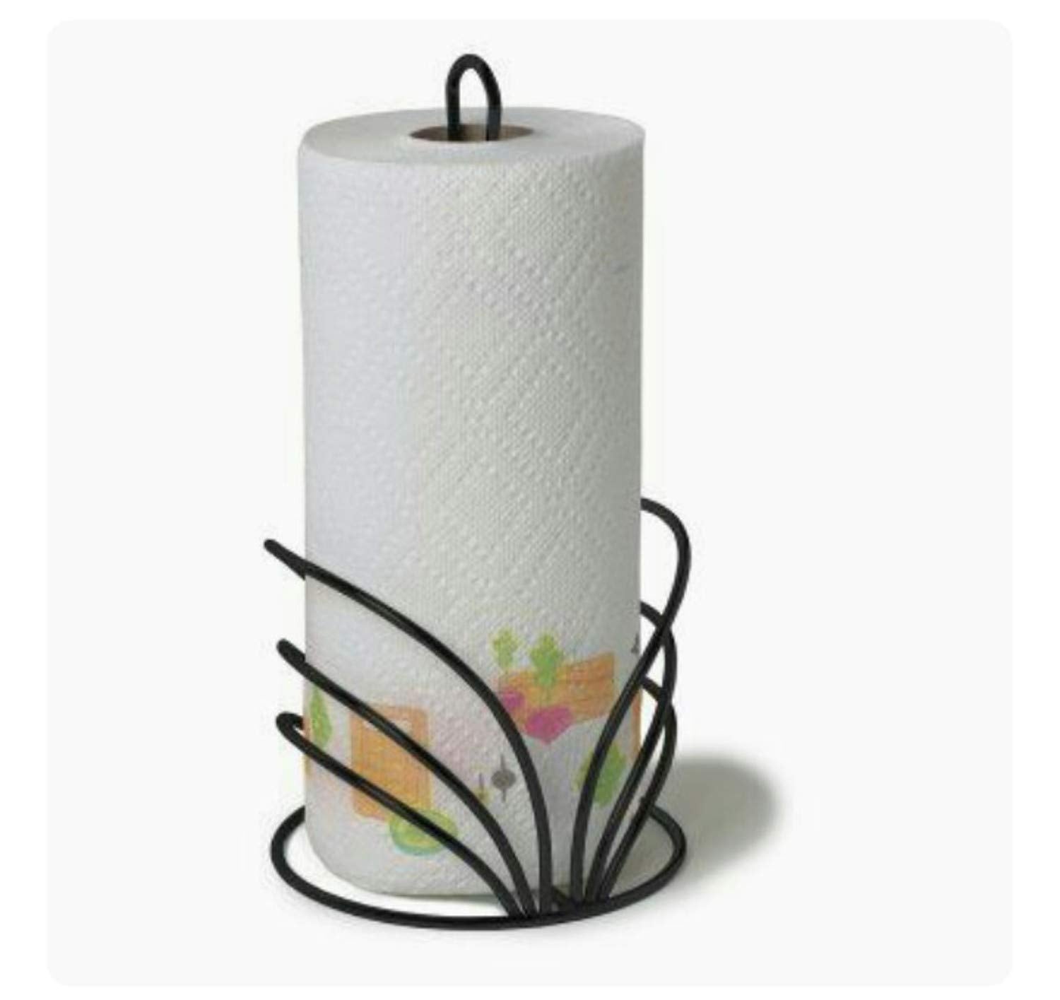 Craftland Wrought Iron Flower Shape Tissue Paper/Towel/Roll/Napkin Holder/Dispenser For Kitchen Bathroom And Dining Table (Flowe