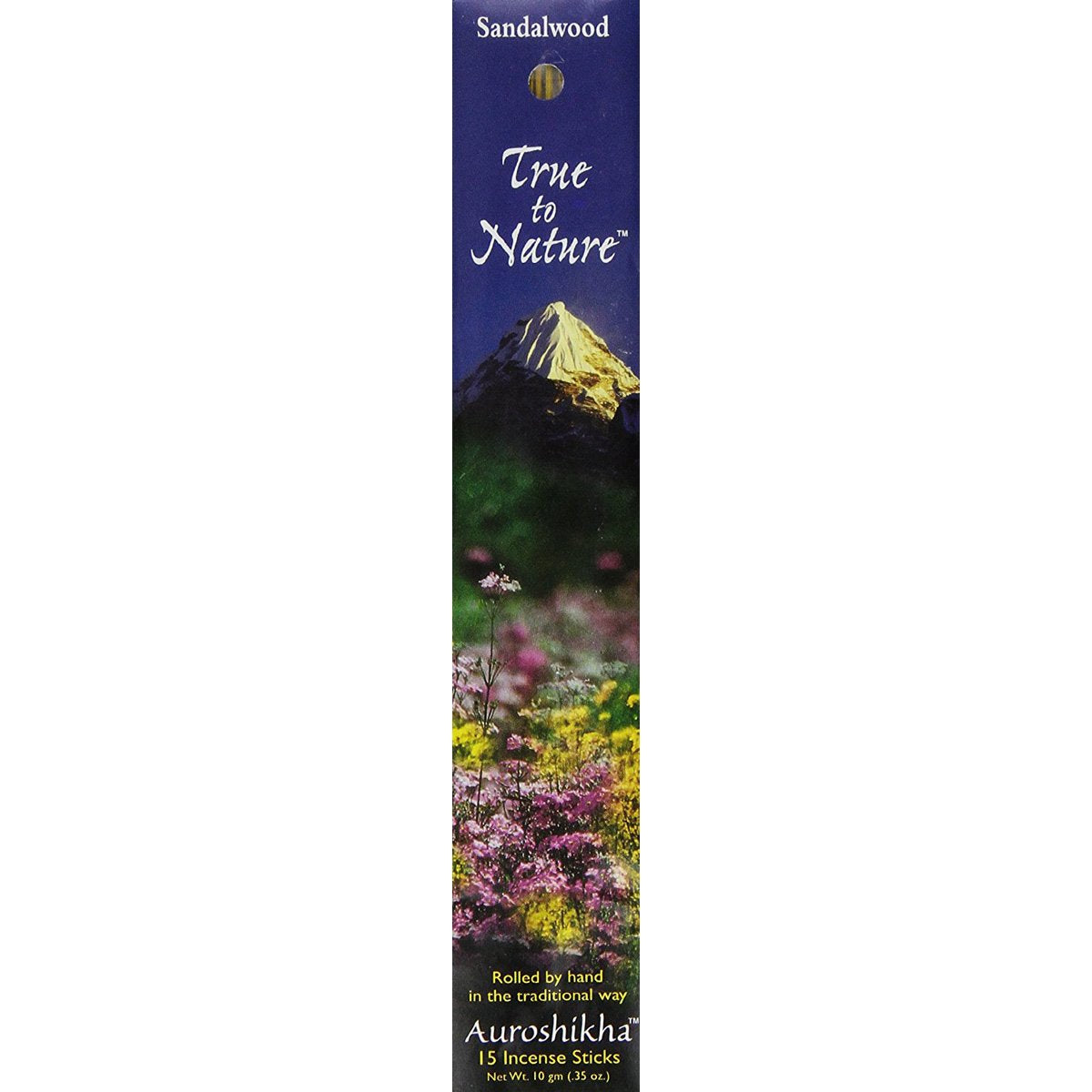 Auroshikha True to Nature Incense Sandalwood - 16 Sticks