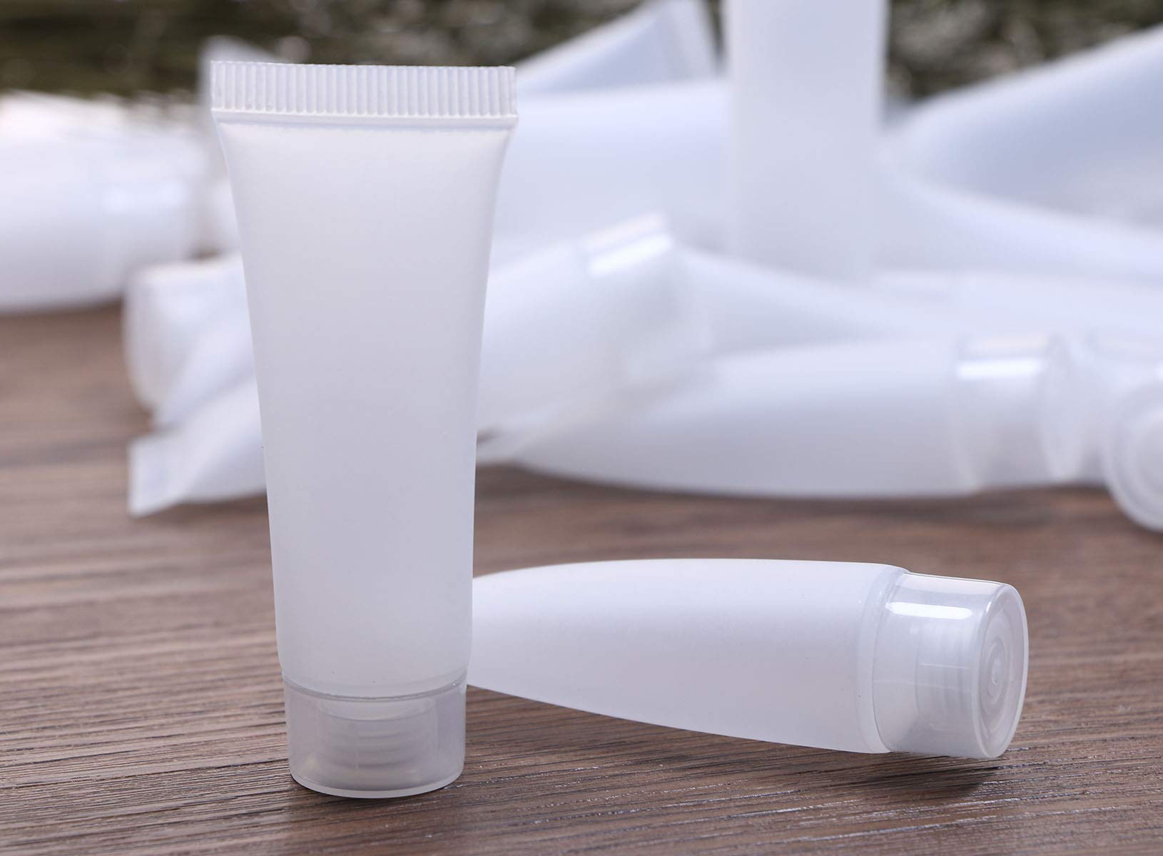 Shapenty 10Ml Clear Plastic Empty Tubes Refillable Facial Cleanser Hand Cream Cosmetic Lotion Containers Soft Makeup Sample Hold