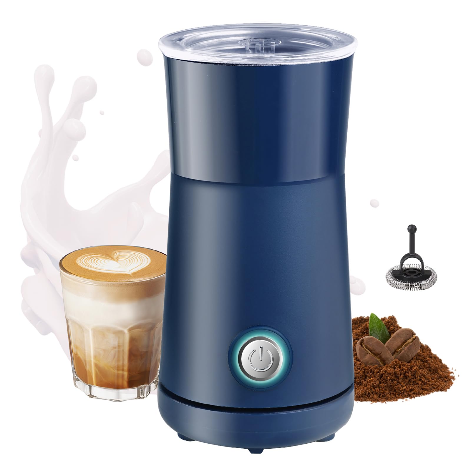 Huogary Milk Forther Simple Milk Frother And Steamer 2-In-1 Milk Steamer With Hot Milk Foam And Hot Milk For Latte, Macchiato, C