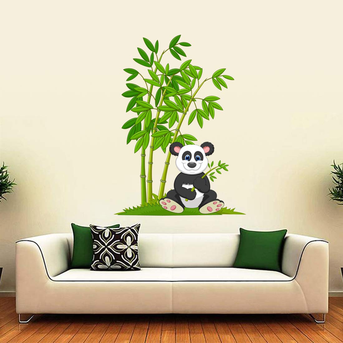 Rangoli God & God Modern Art Wall Sticker For Room With White Glossy Vinyl Multicolour Art 540