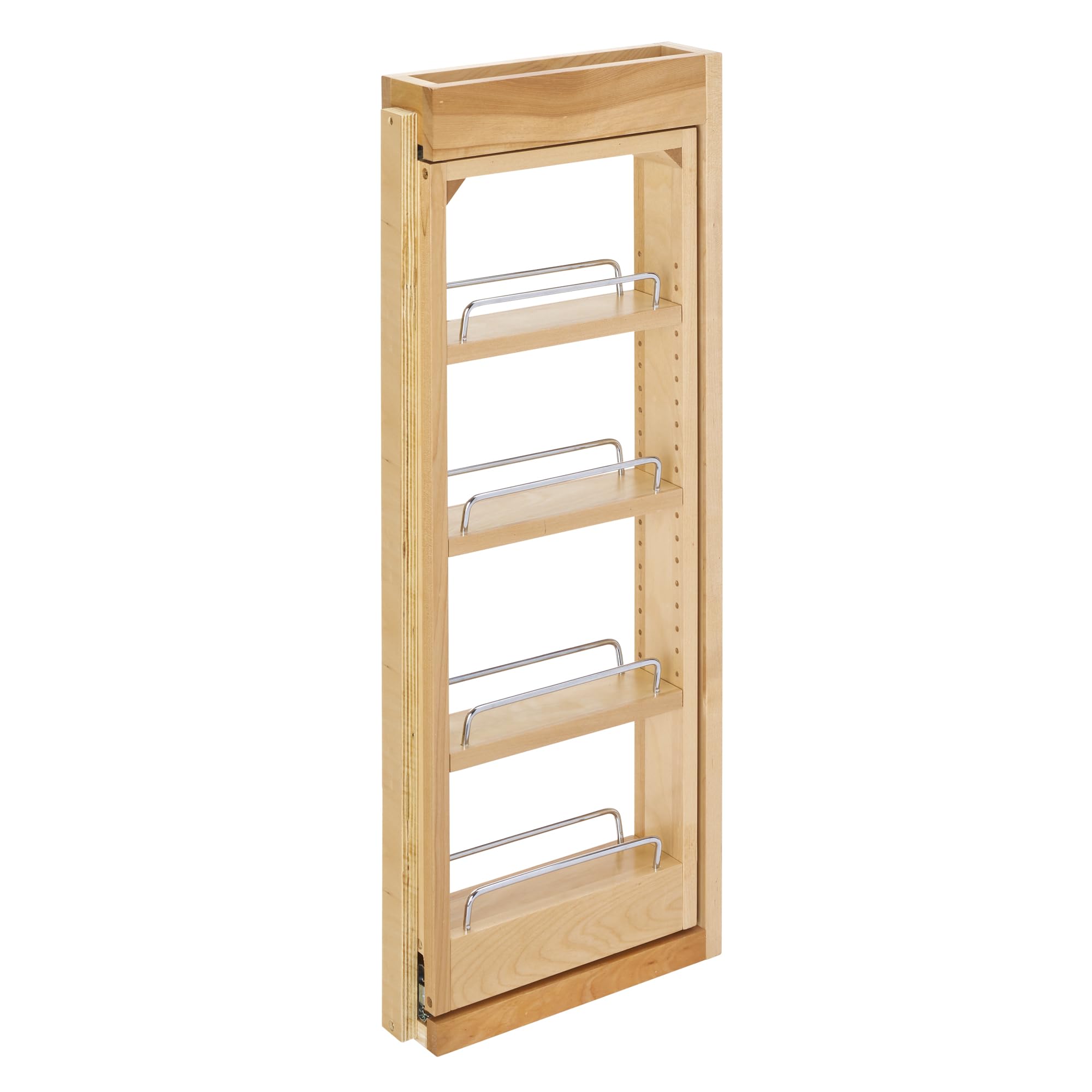 Rev-A-Shelf 3''W X 30''H Pullout Shelf Organizer For Between Wall Kitchen Cabinets, Filler Spice Rack & Seasoning Storage Holder