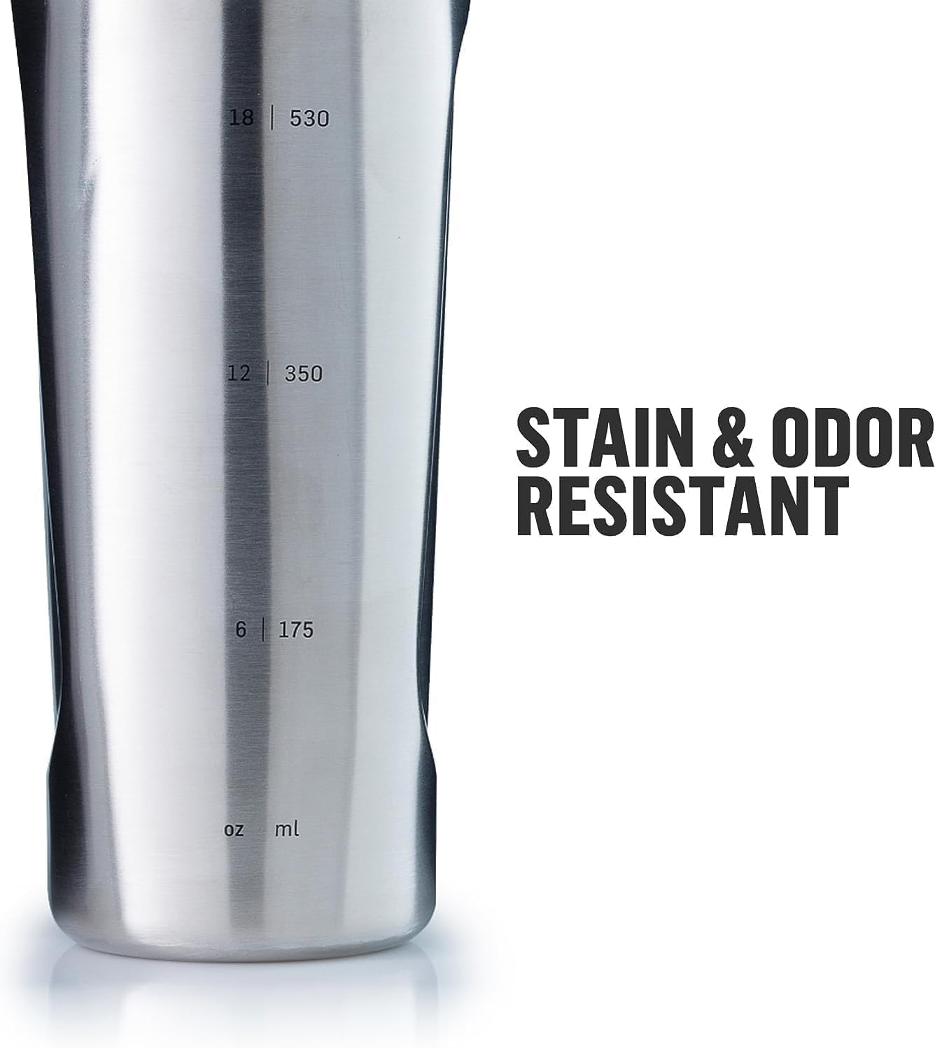 Blenderbottle Radian Shaker Cup Insulated Stainless Steel Water Bottle With Wire Whisk, 26-Ounce, Matte Black