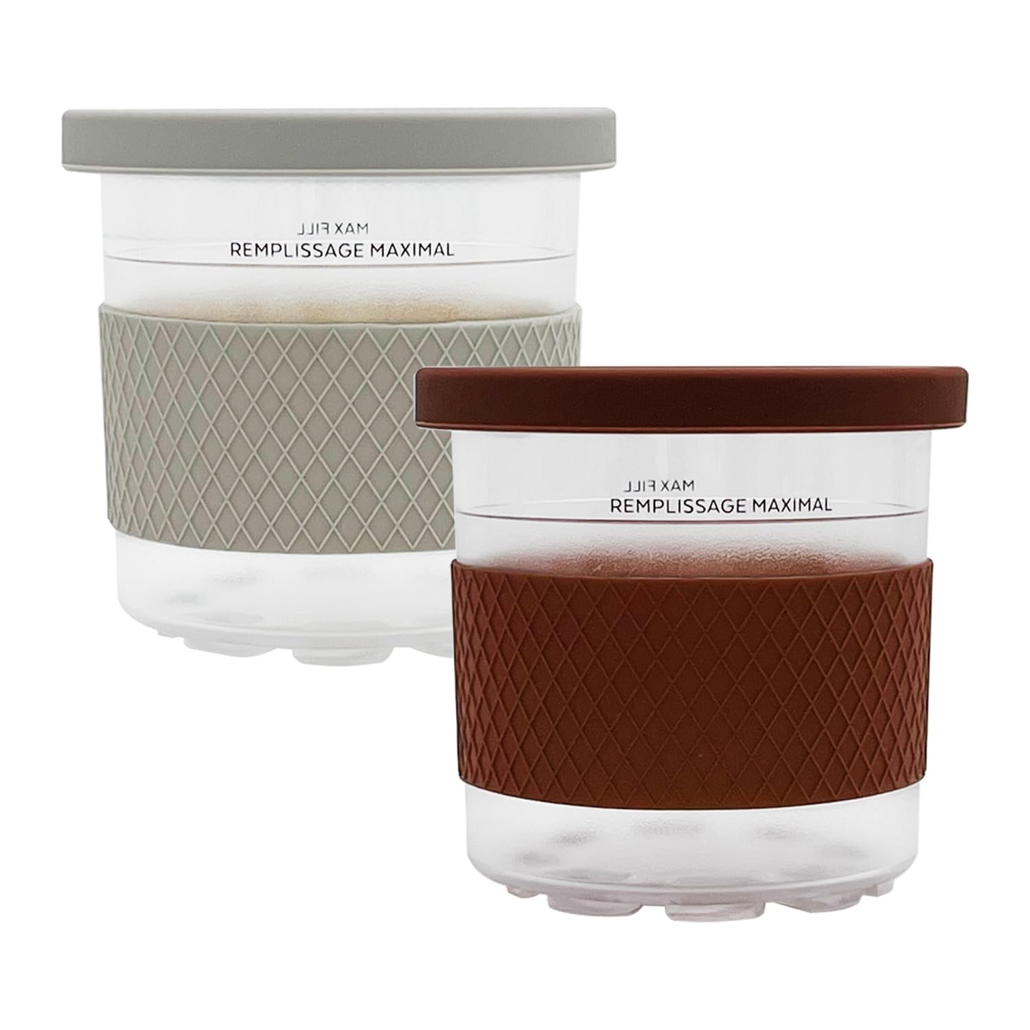 Ice Creami Pints 2 Pack Silica Gel Lid With Sleeve, Compatible With Ninja Nc301, Nc300, Nc290, Nc299Amz, Cn305A & Cn301Co Series