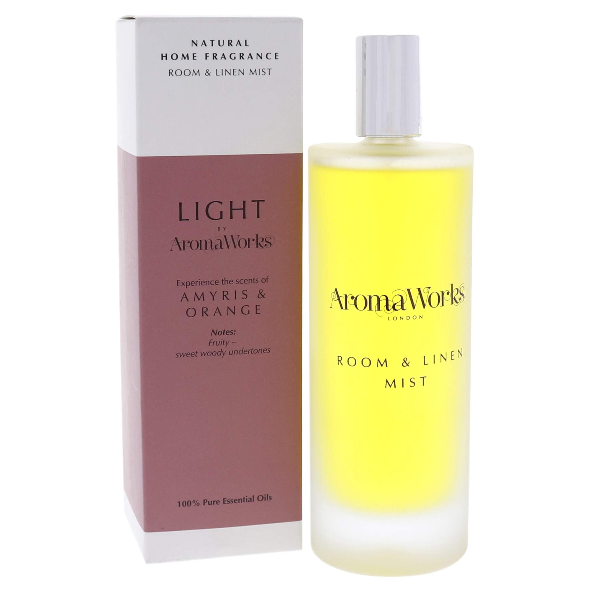 Light Room And Linen Mist - Amyris And Orange By Aromaworks For Unisex - 3.4 Oz Room Spray