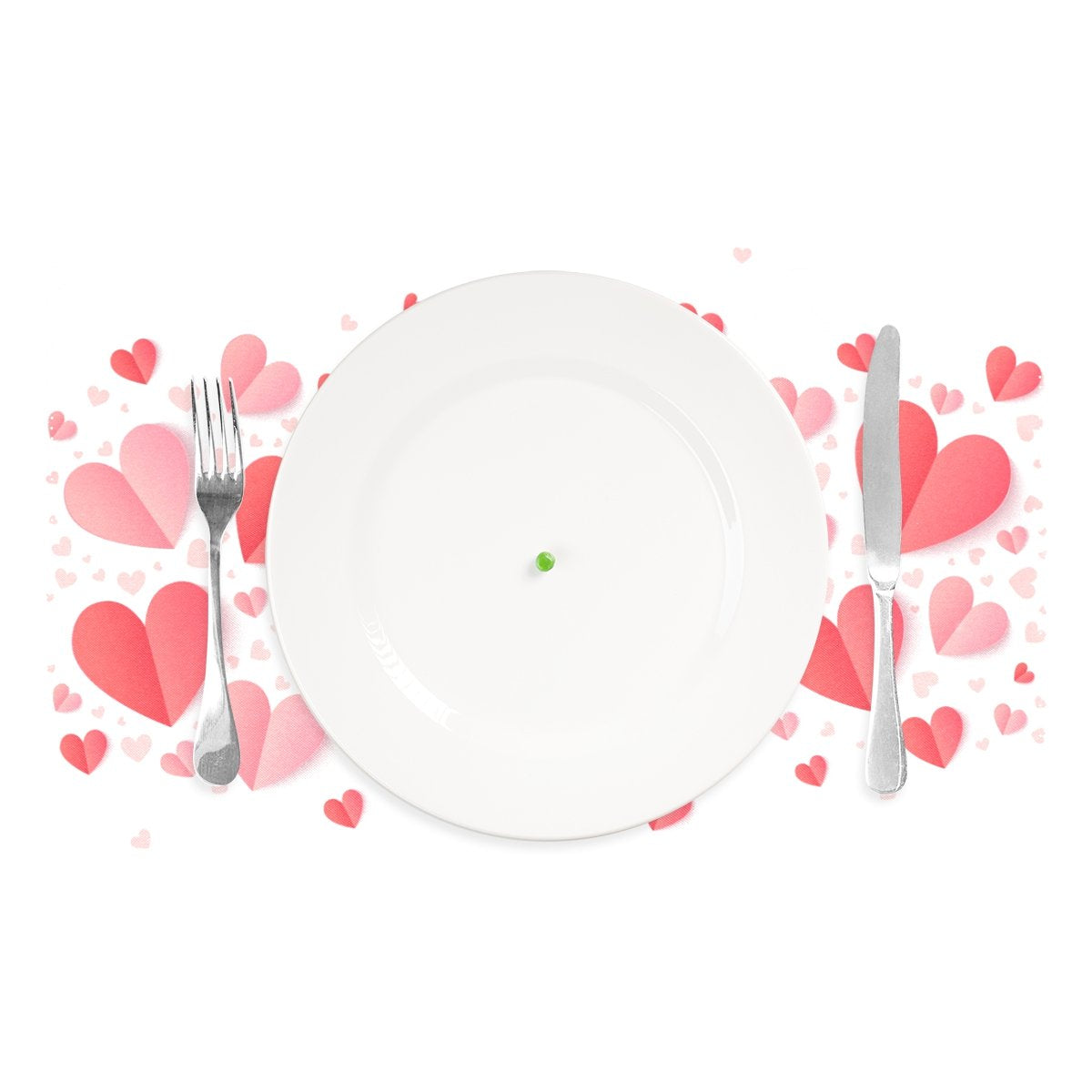 Woor Valentines Day Pink And Red Hearts Placemats For Dining Table Heat Resistant Kitchen Table Decor Washable Table Mats Set Of