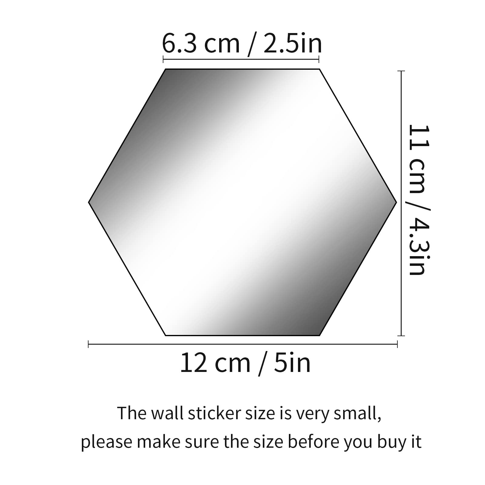 Shappy 24 Pieces Hexagon Mirror Wall Sticker Removable Acrylic Mirror Setting Wall Sticker Decal Honey Comb Mirror Decal For Liv