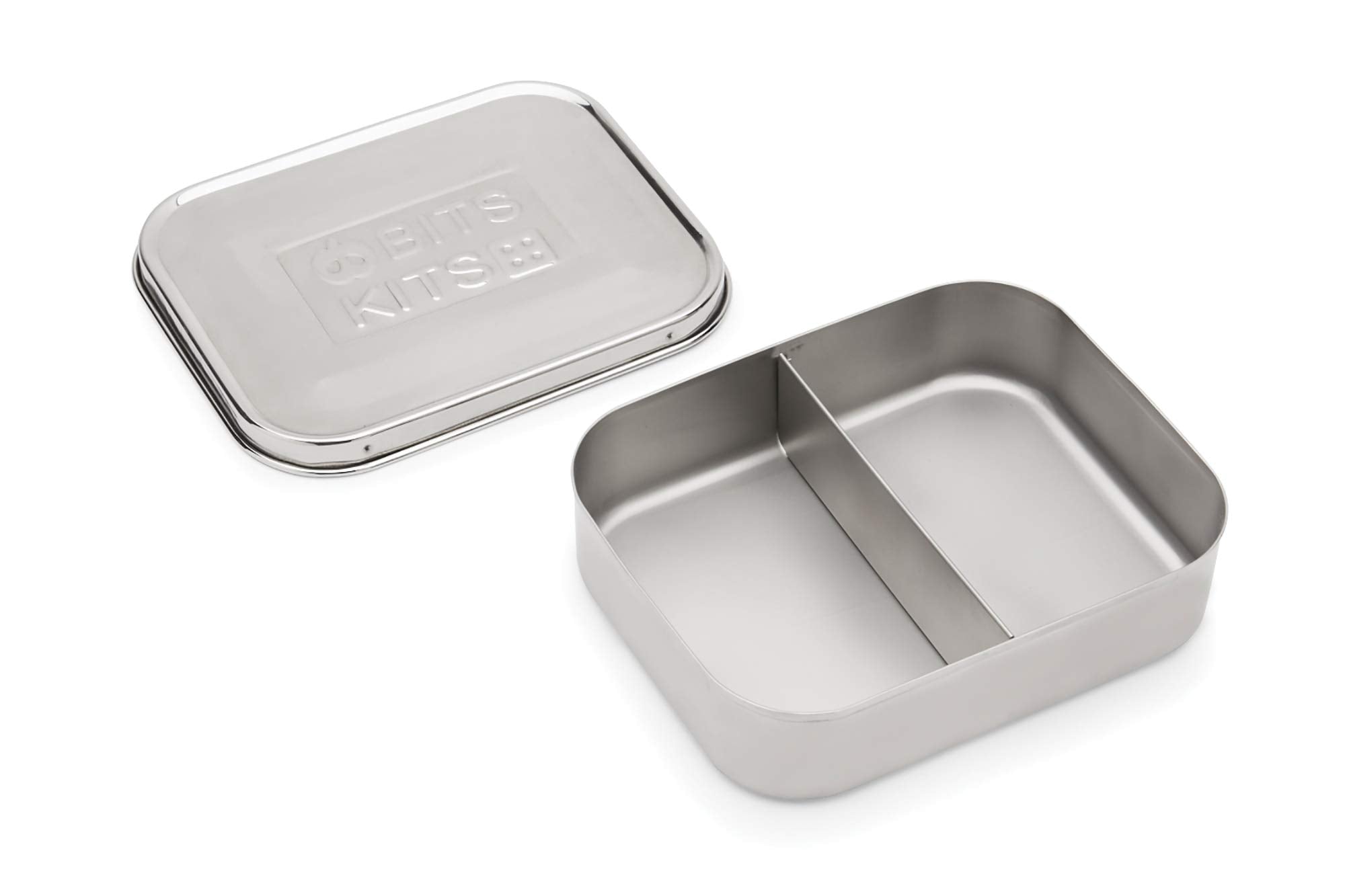 Bits Kits Stainless Steel Bento Box Lunch And Snack Container For Kids And Adults, 2 Sections