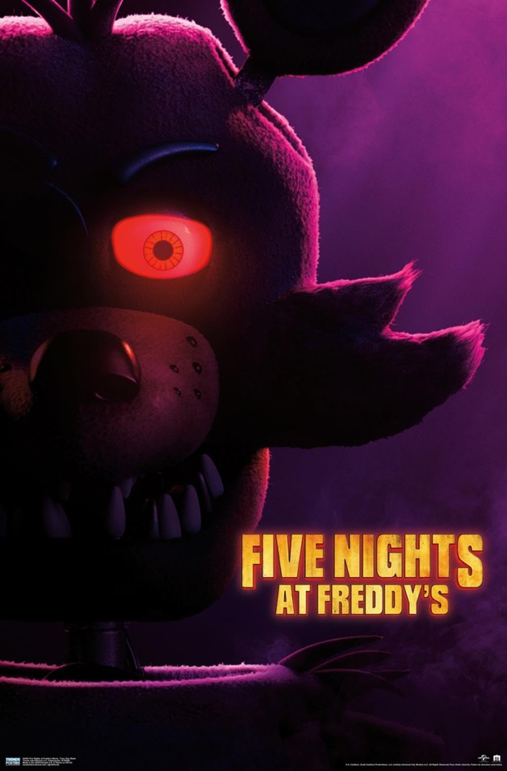 Trends International Five Nights At Freddy'S Movie - Foxy One Sheet Wall Poster, 14.72'' X 22.37'', Premium Unframed Version