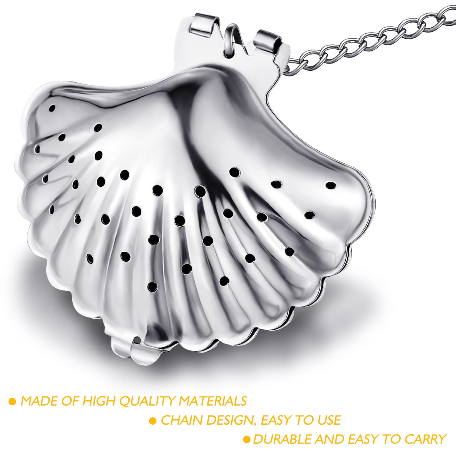 Vesici 10 Sets Loose Leaf Tea Infuser Set Stainless Steel Tea Strainer For Loose Tea Holder Infuser Ball Tea Filter Includes Cha