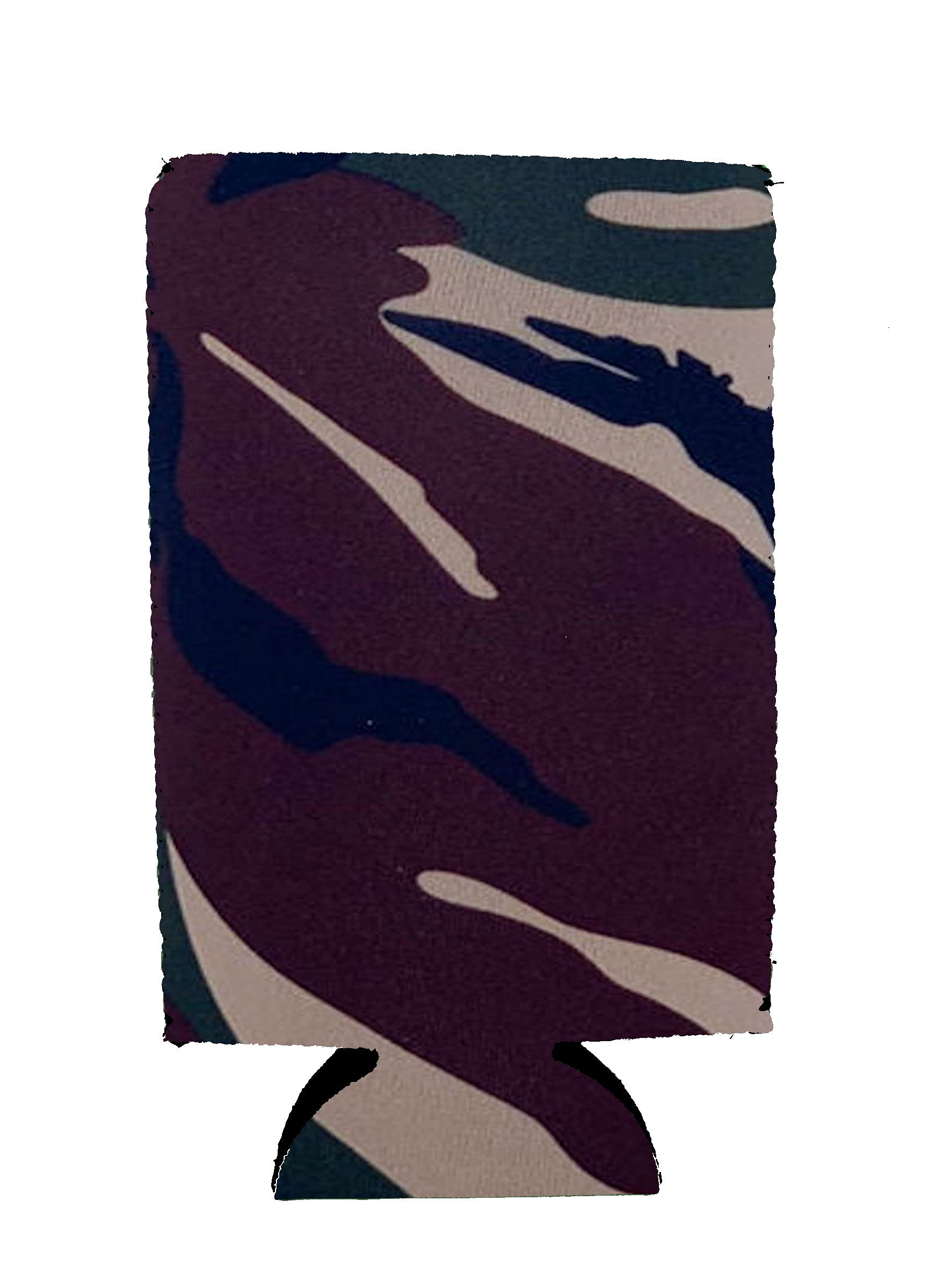 Blank Neoprene 16 Oz. Can Coolie (4 Pack, Green Camo)
