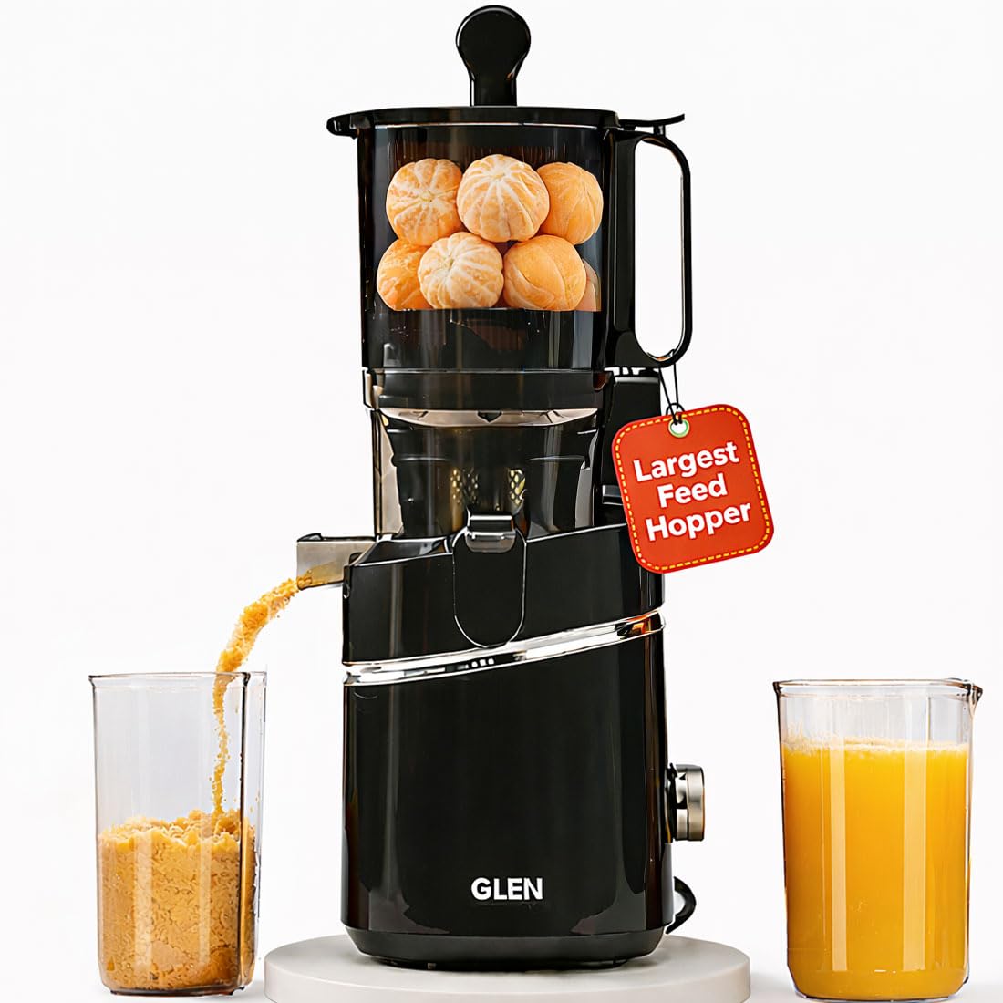 Glen Cold Press Juicer For Home With 130Mm Largest Feed For Whole Fruits, Vegetables & Nut Milk | Slow & High Yield Juicer Machi