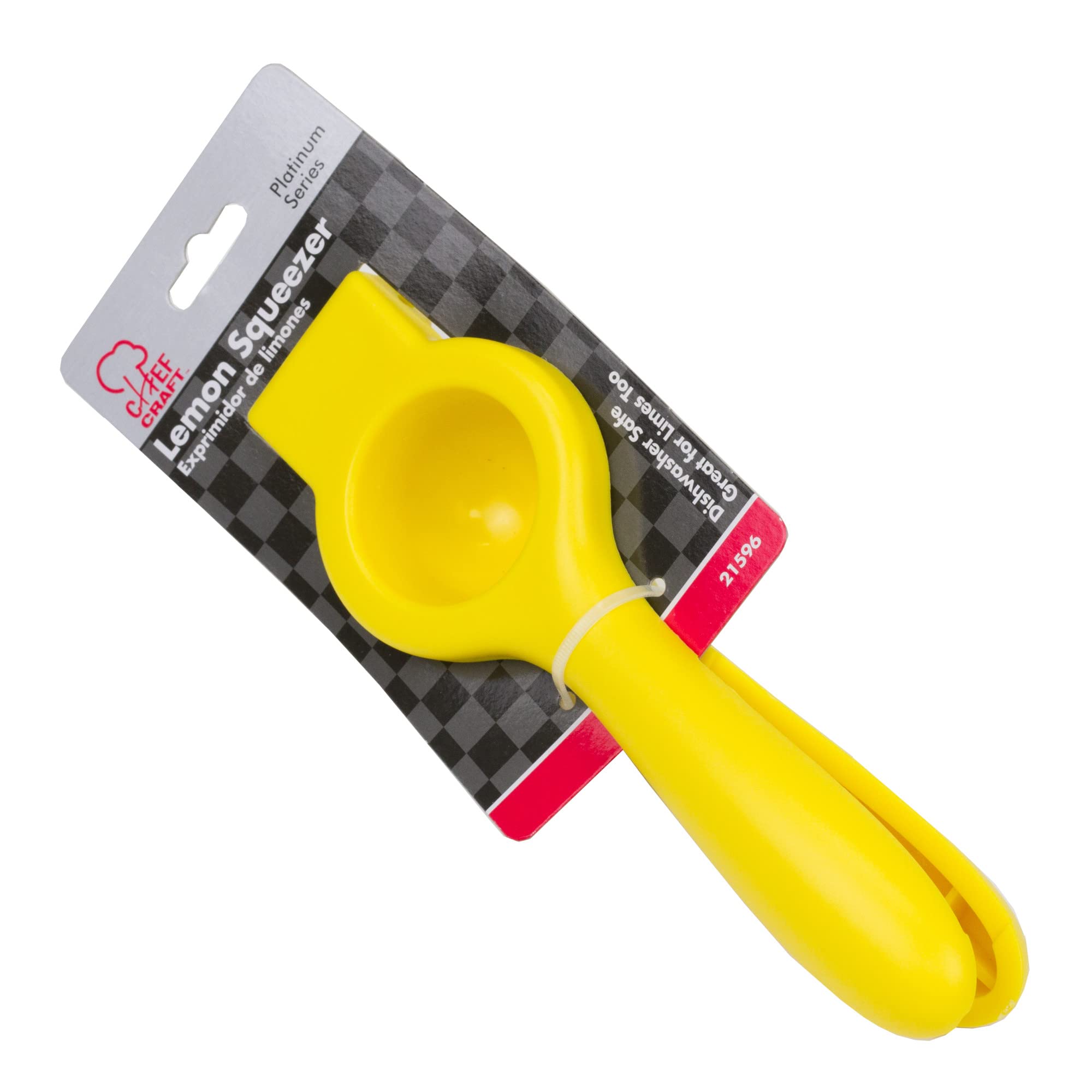 Chef Craft Classic Plastic Lemon Squeezer, 6.5 Inches In Length, Yellow
