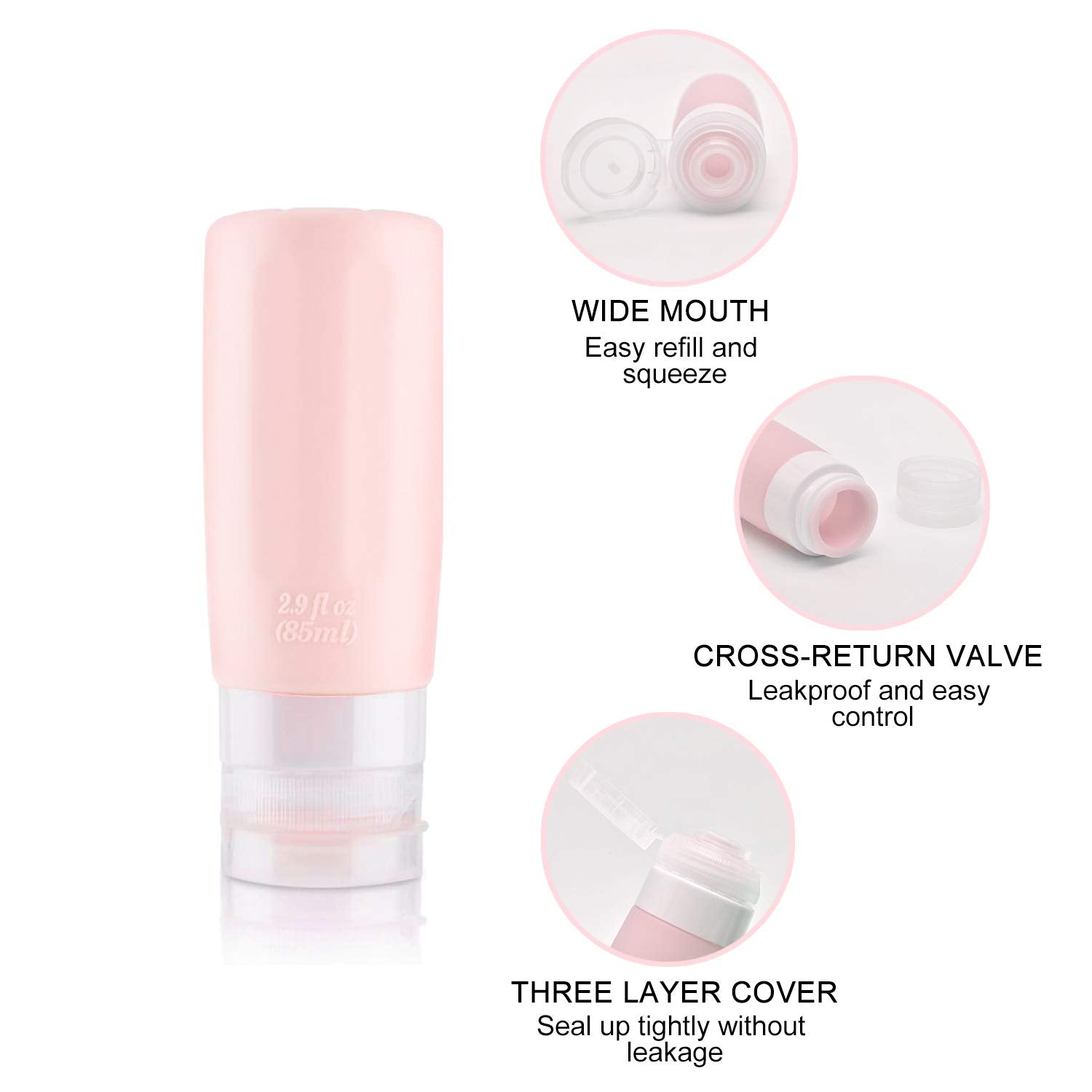 Travel Bottles For Toiletries Leak Proof Silicone Travel Bottles Set Tsa Approved Travel Size Containers Refillable Accessories