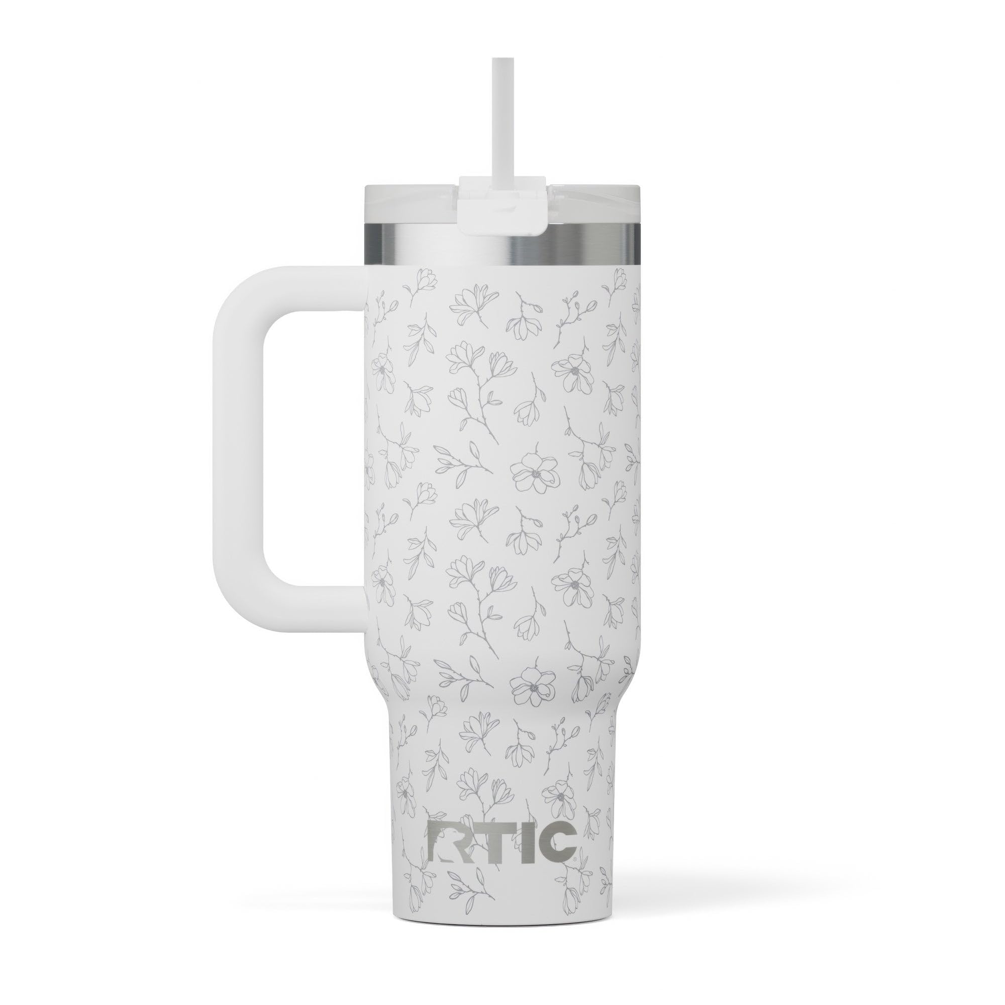 RTIC 30 oz Road Trip Tumbler Double-Walled Ceramic Lined InsulatedStainless Steel Portable Travel Coffee Mug Cup with Lid, Handl