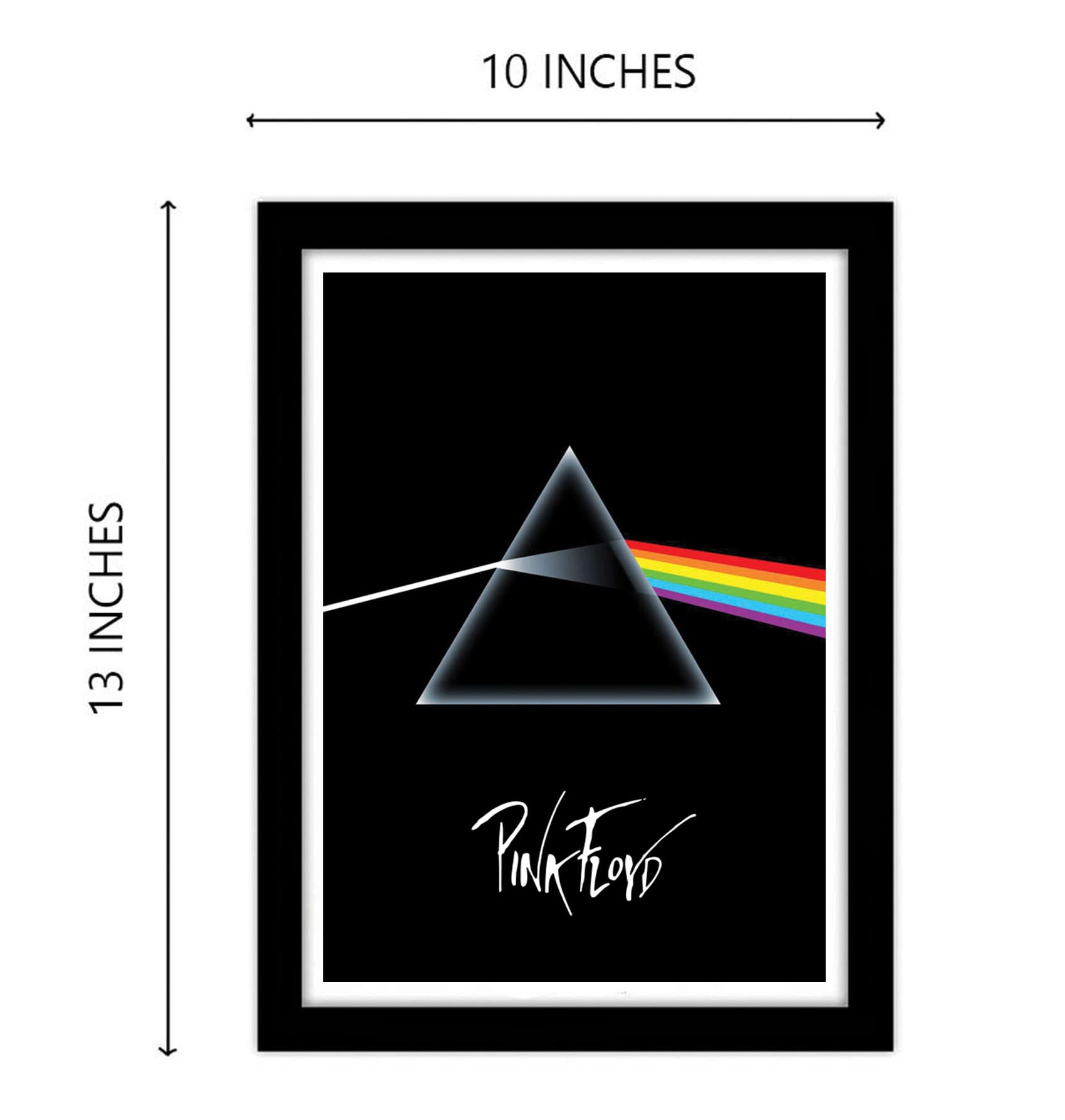 Good Hope - Pink Floyd Framed Poster Acrylic Glass For Room & Office (10 Inch X 13 Inch, Multicolor)