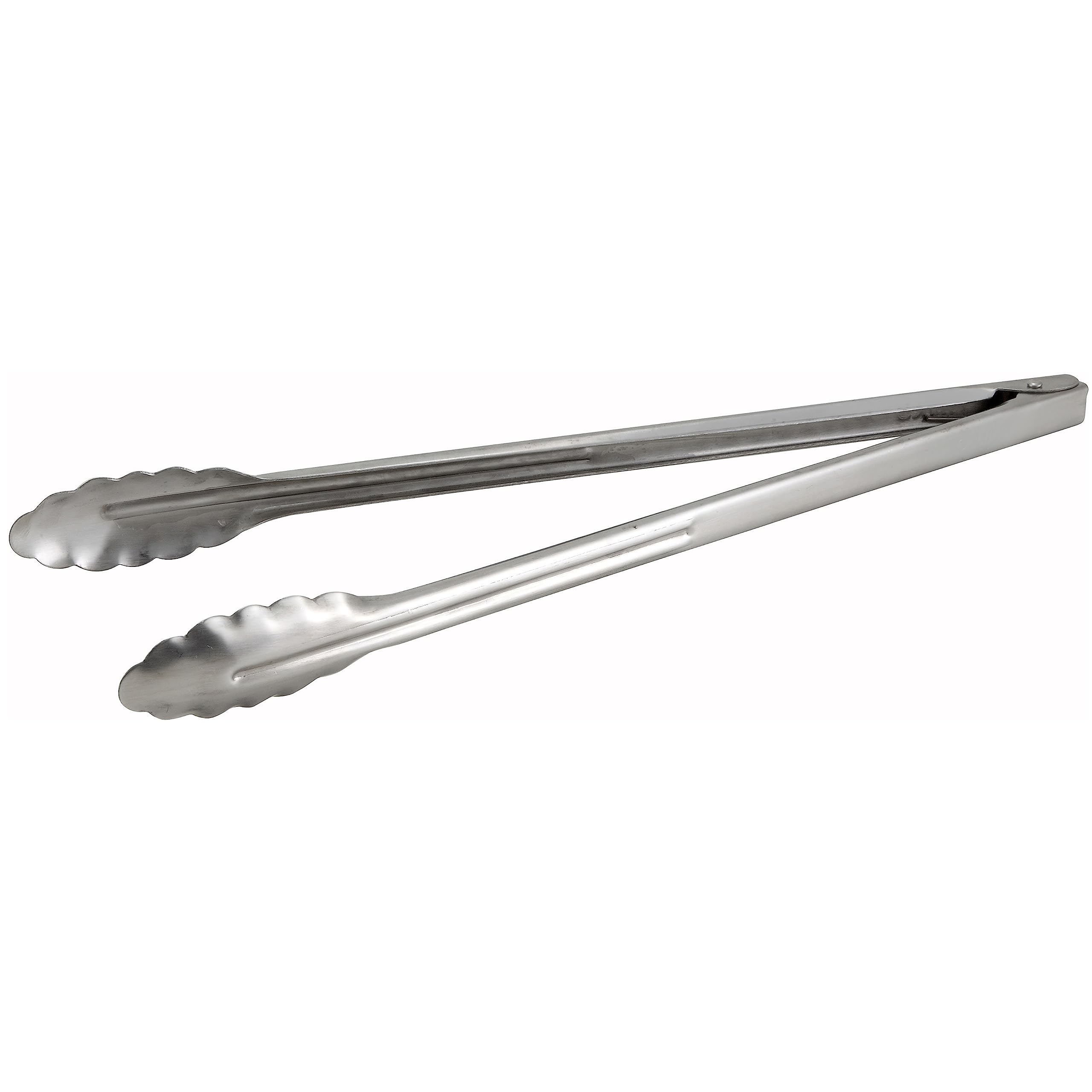 Winco Coiled Spring Extra Heavyweight Stainless Steel Utility Tong, 16Inch