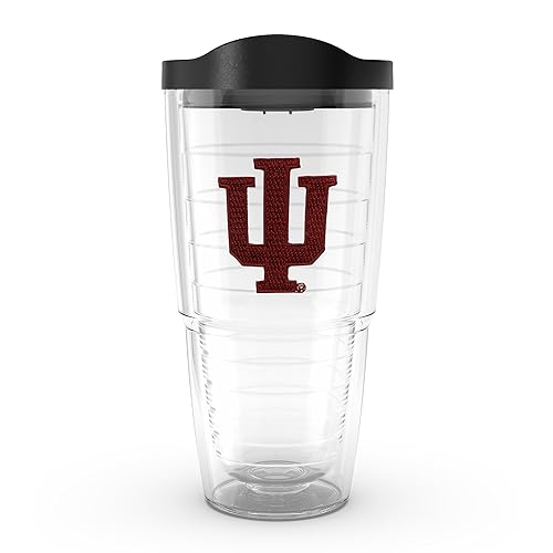 Tervis Made in USA Double Walled Indiana University IU Hoosiers Insulated Tumbler Cup Keeps Drinks Cold & Hot  16oz Mug - No Lid  Primary Logo