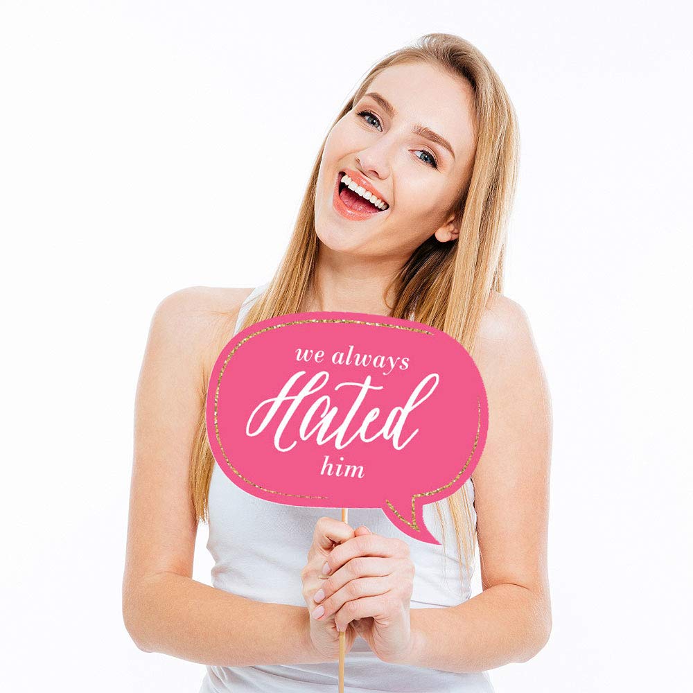 Big Dot Of Happiness Divorce Party - Photo Booth Props Kit - 20 Count