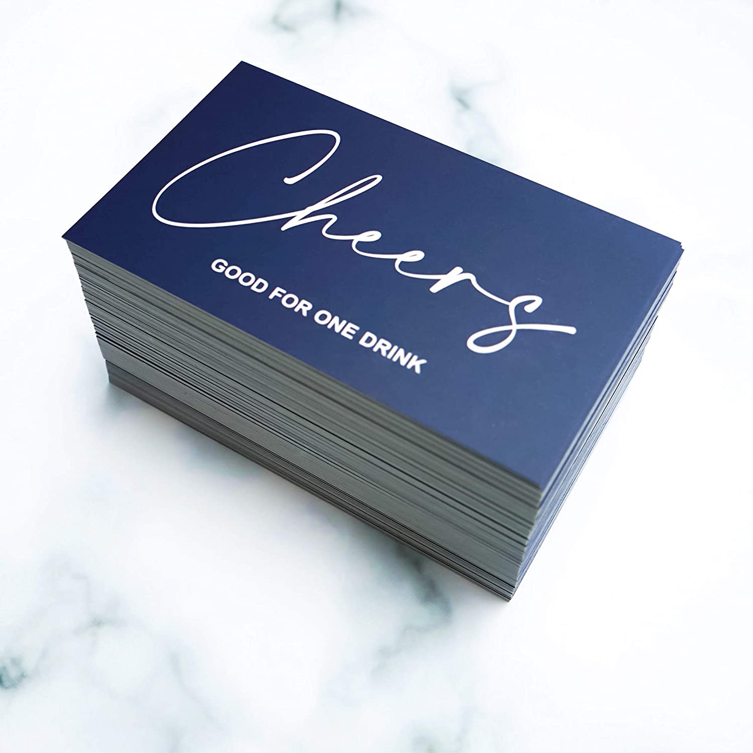 RXBC2011 450 Free Drink Tickets Drink Tokens for Party Wedding Halloween Work Event Party Bar  Dark Navy Blue