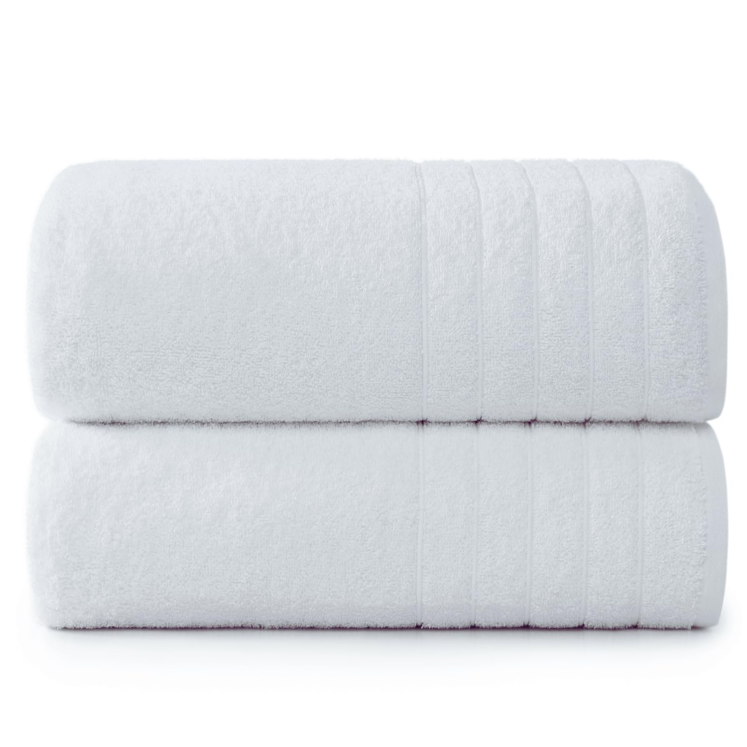 Casa Platino Bath Towels, 2 Pack Large Bath Towels Set(30''X 60''), 100% Ringspun Cotton Towels, White Towels For Bathroom, Abso