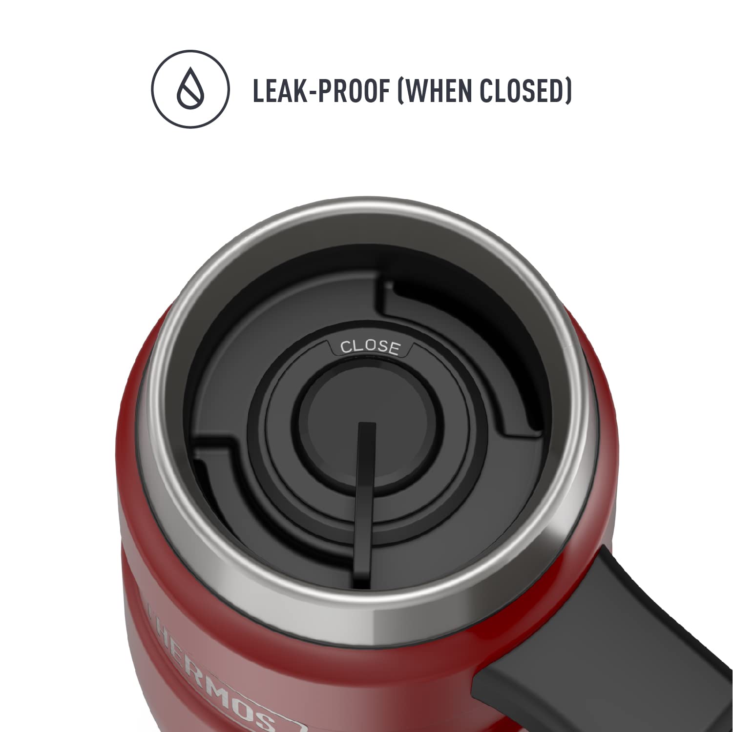 Thermos Stainless King Vacuum-Insulated Travel Mug, 16 Ounce, Rustic Red