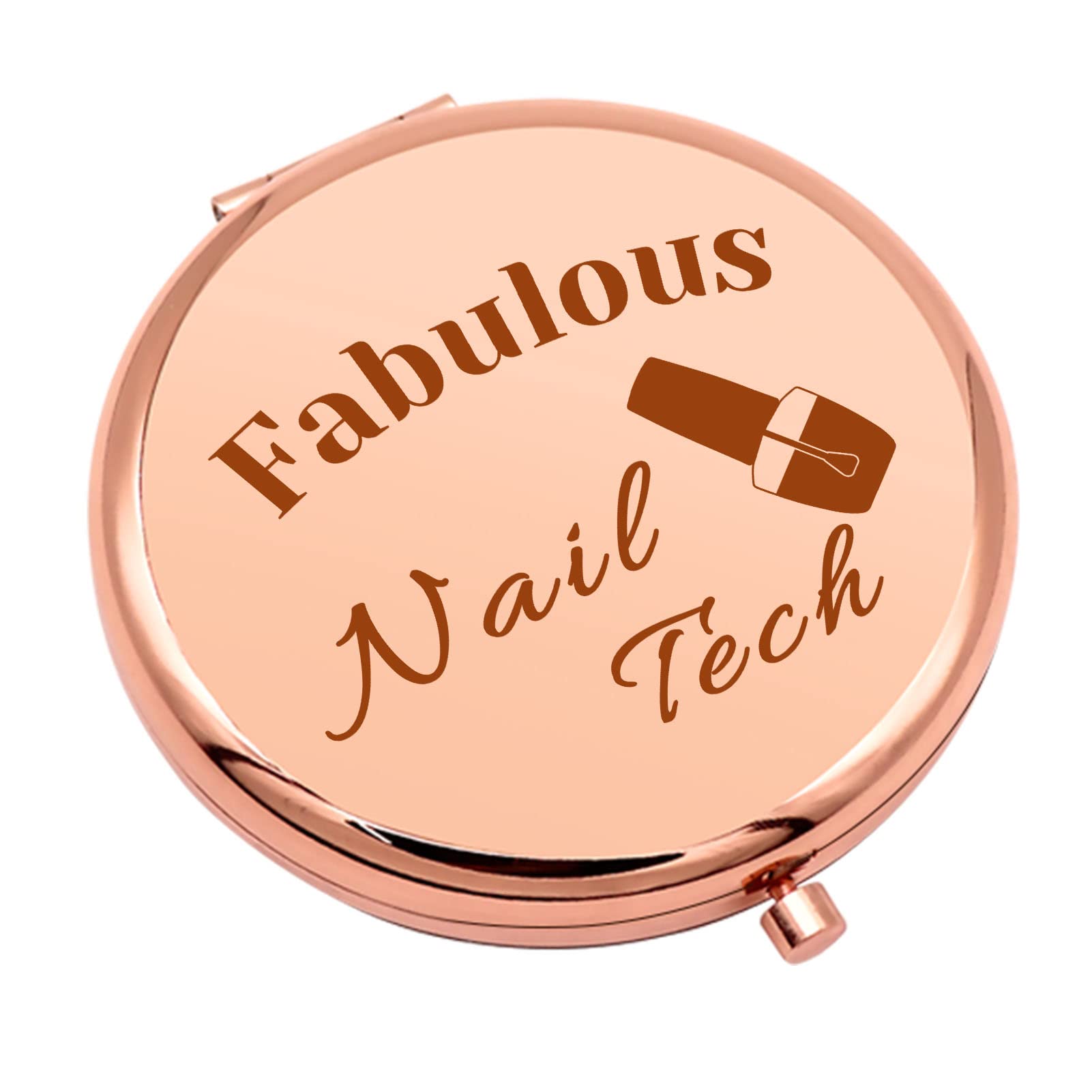 Nail Technician Gift Nail Stylist Gifts For Her Compact Makeup Mirror Nail Artist Gifts Beautician Gifts Appreciation Gifts Fold