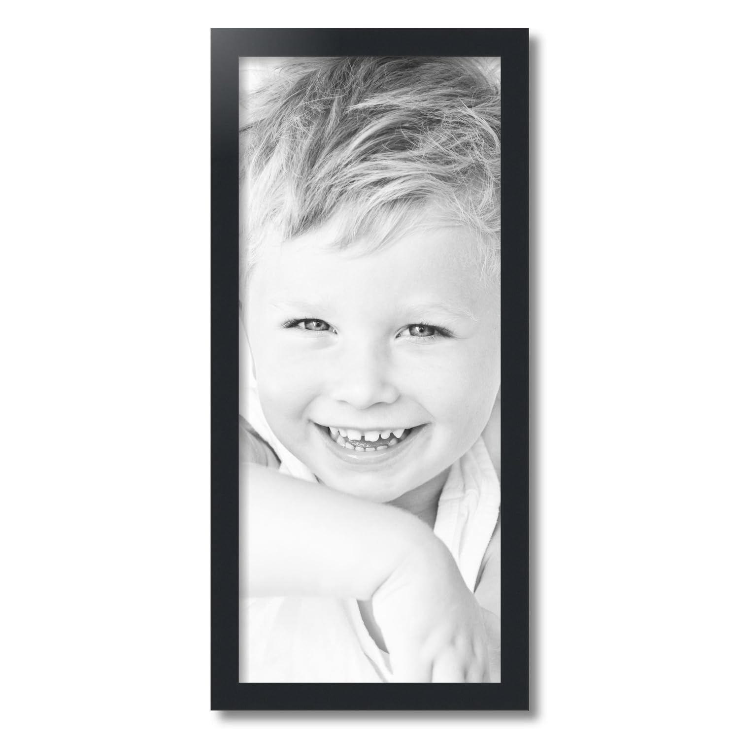 ArtToFrames 12x28 inch Black Picture Frame, 2WOMFRBW72079-12x28