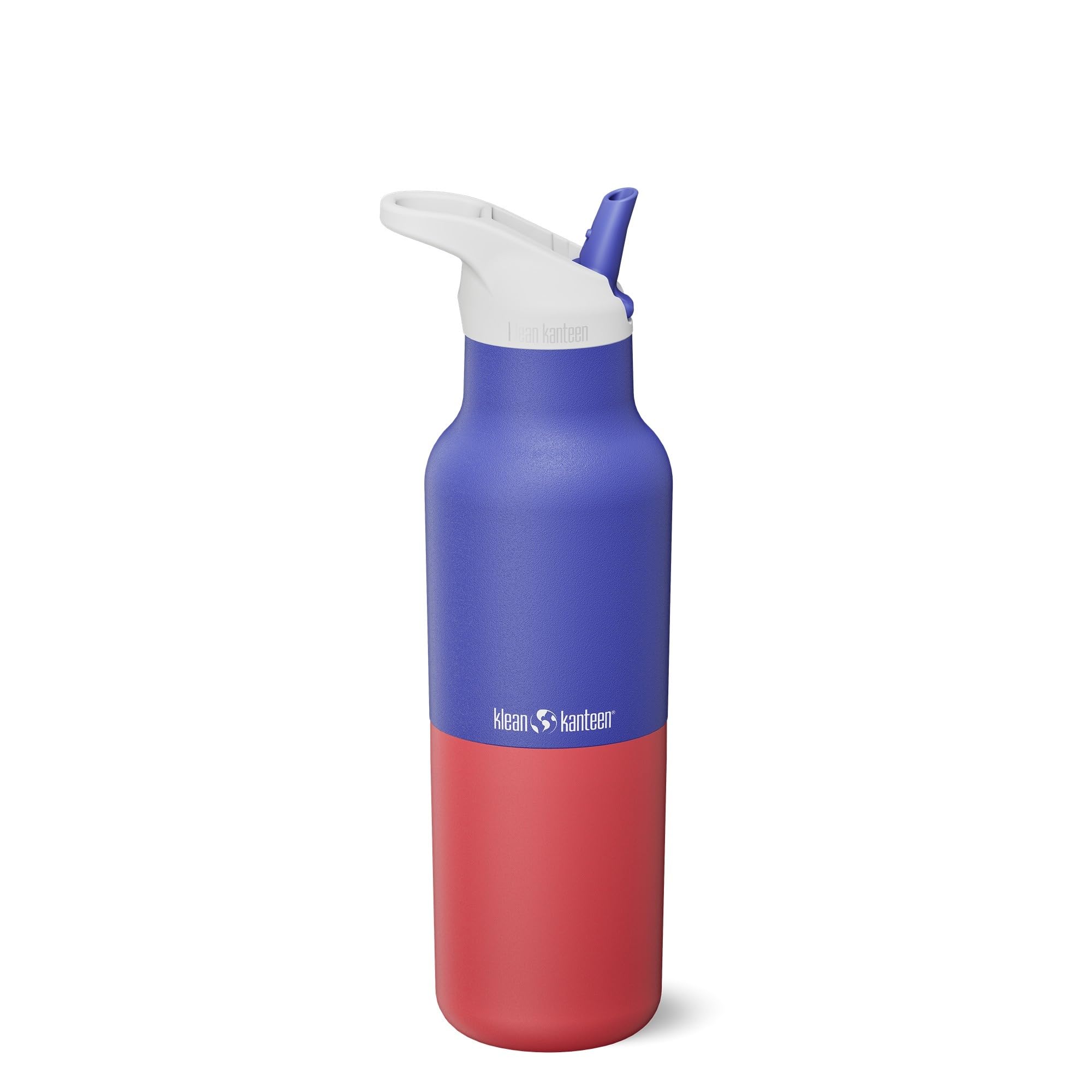 16oz Rise Classic Insulated Water Bottle with Flip Seal Sport Cap and Straw  Dazzling Blue Kaleidoscope