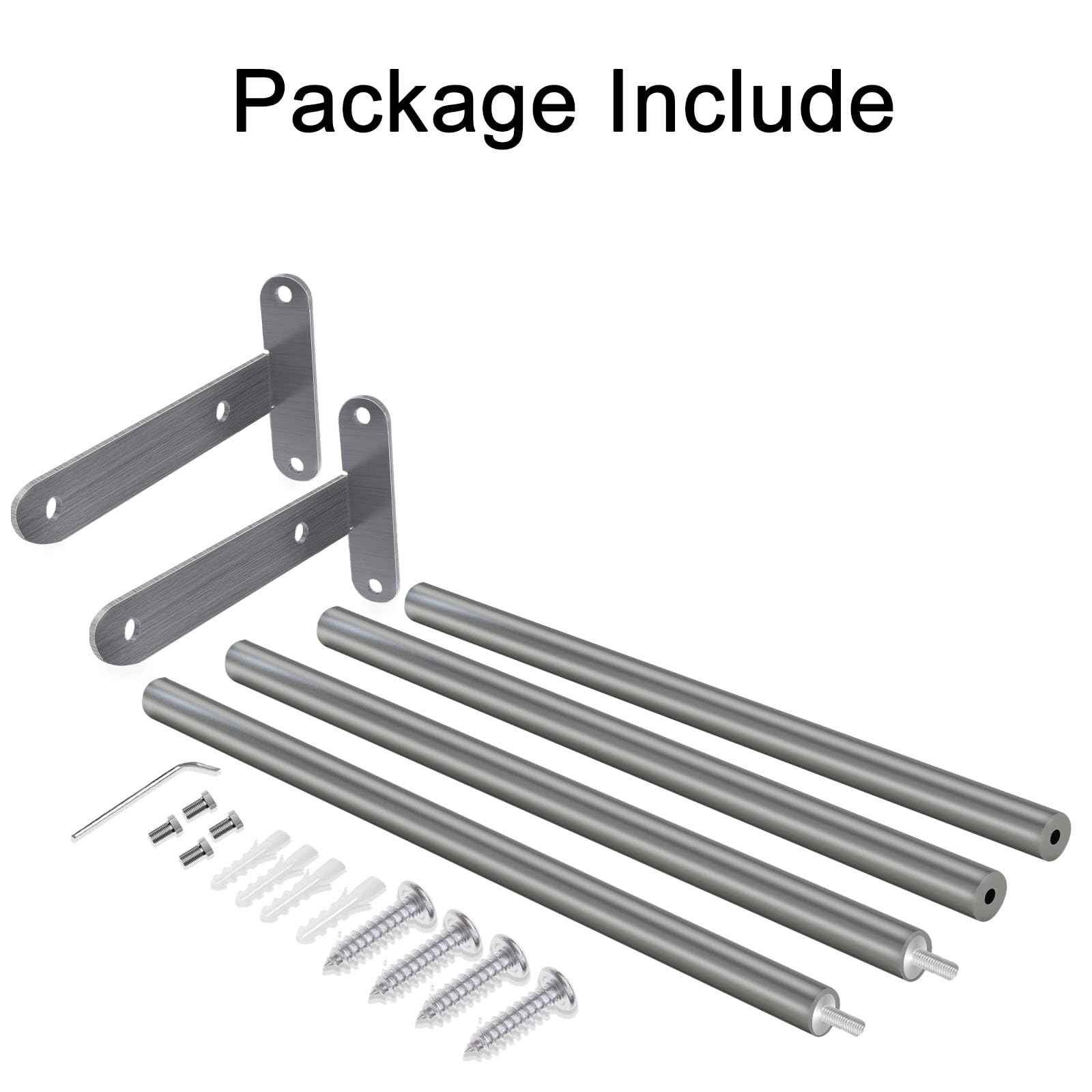 Xeenew Towel Racks For Bathroom, 24 Inch Double Towel Bar, Stainless Steel Towel Holder For Bathroom Wall Mounted Towel Rod Towe