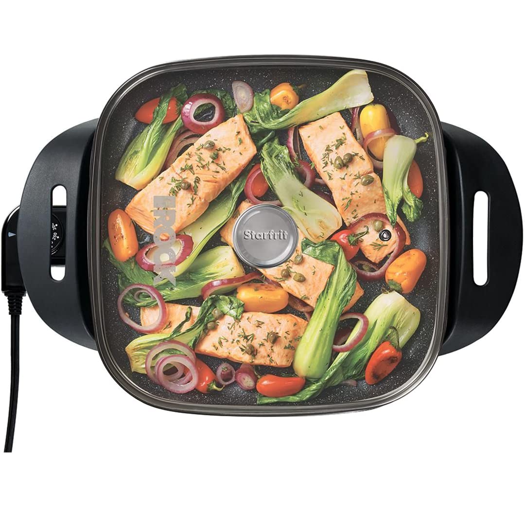 Starfrit The Rock Electric Skillet, 13.40In. X 14.20In. X 5.90In, Black