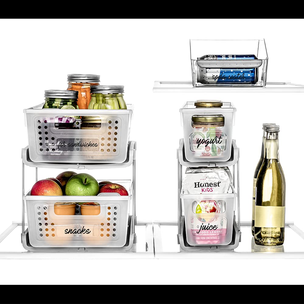 Madesmart Antimicrobial 2 Tier Organizer, Pack Of 1, Frost