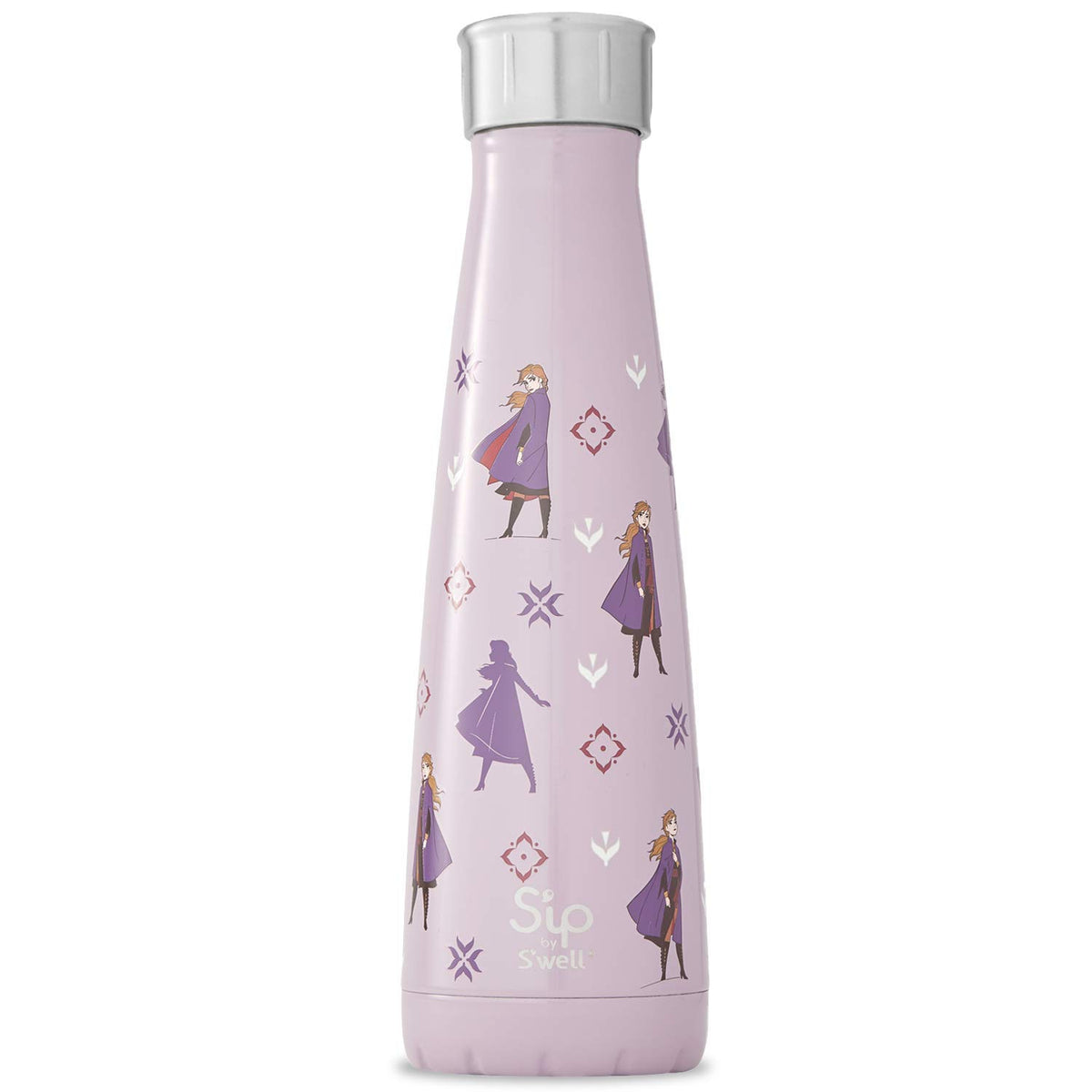 S'Ip By S'Well Stainless Steel Water Bottle - 15 Fl Oz - Burave Princess - Double-Layered Vacuum-Insulated Containers Keeps Drin