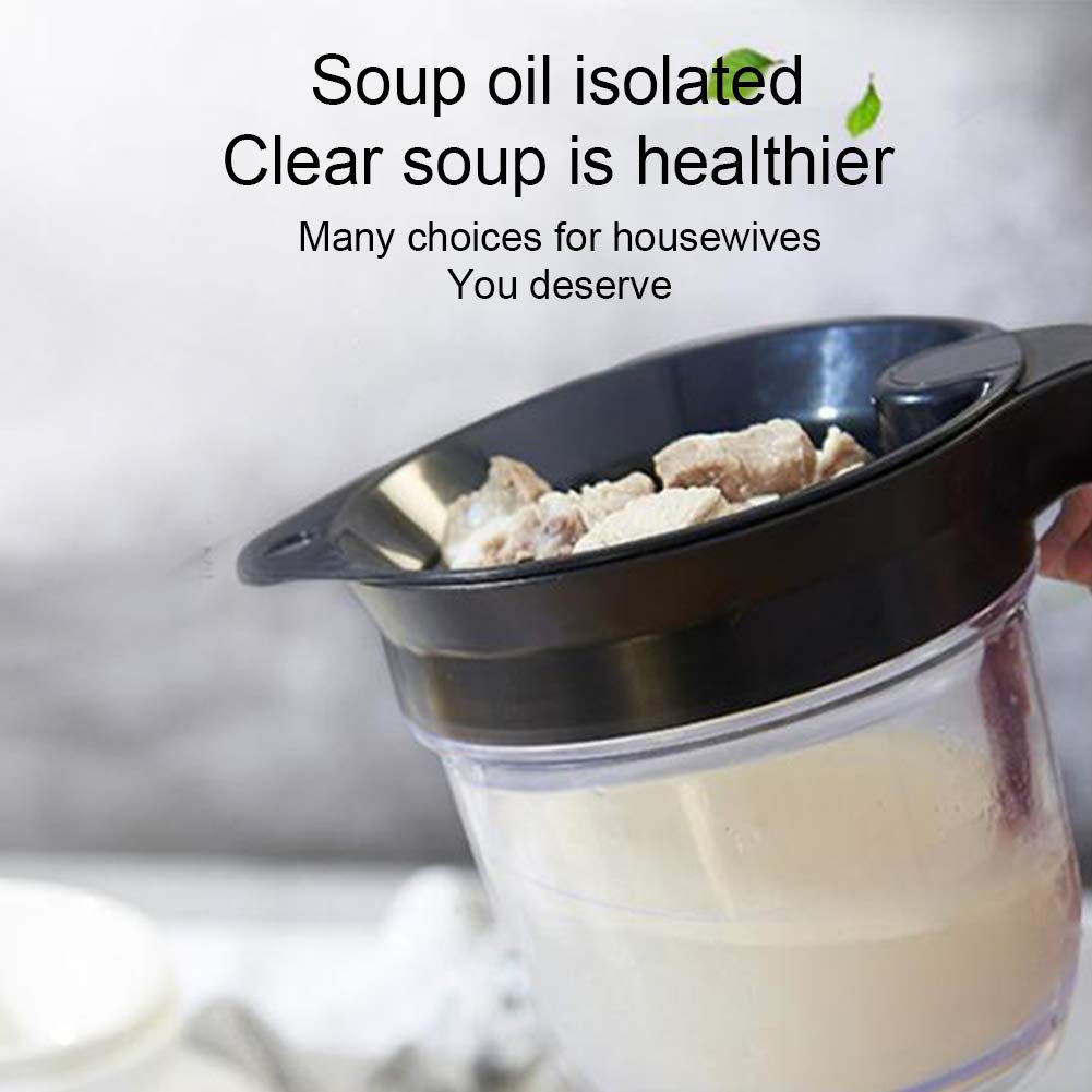Gravy Fat Separator With Bottom Release - Grease Separator With Scale For Gravy, Oil, Soups, Stew - Grease Separator Cup Fat Ski