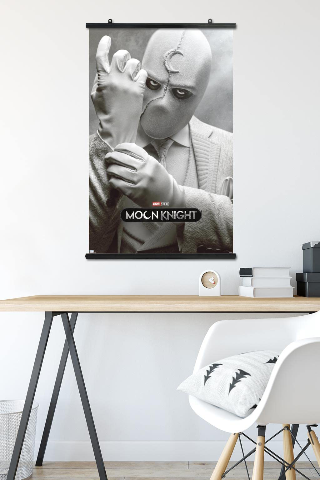 Trends International Marvel Moon Knight - Mr. Knight One Sheet Wall Poster, 22.375'' X 34'', Poster & Clip Bundle