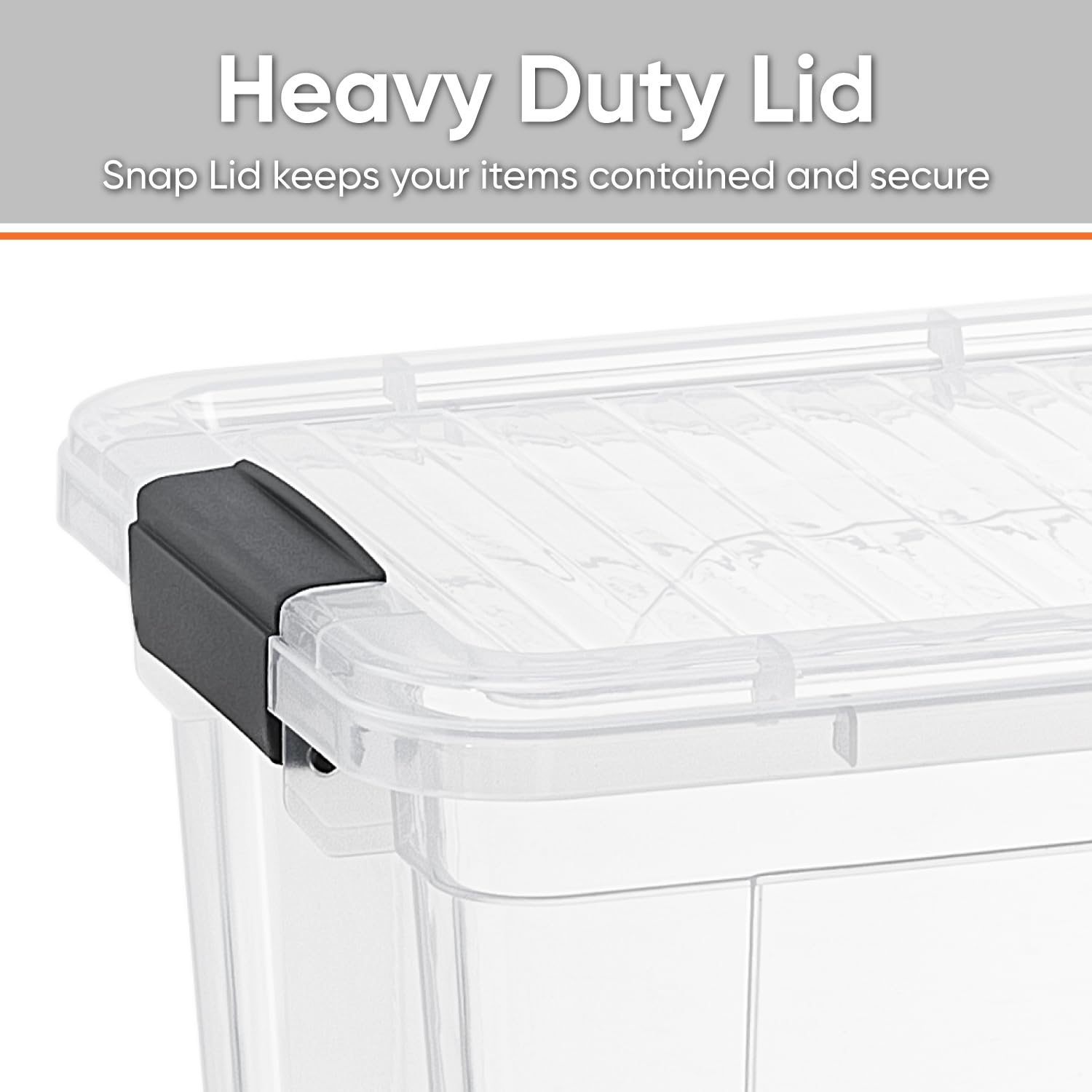 Superio Clear Storage Boxes With Lids, 26.5 Quart Plastic Container Bins For Organizing, Stackable Crates, Bpa Free, Non Toxic,