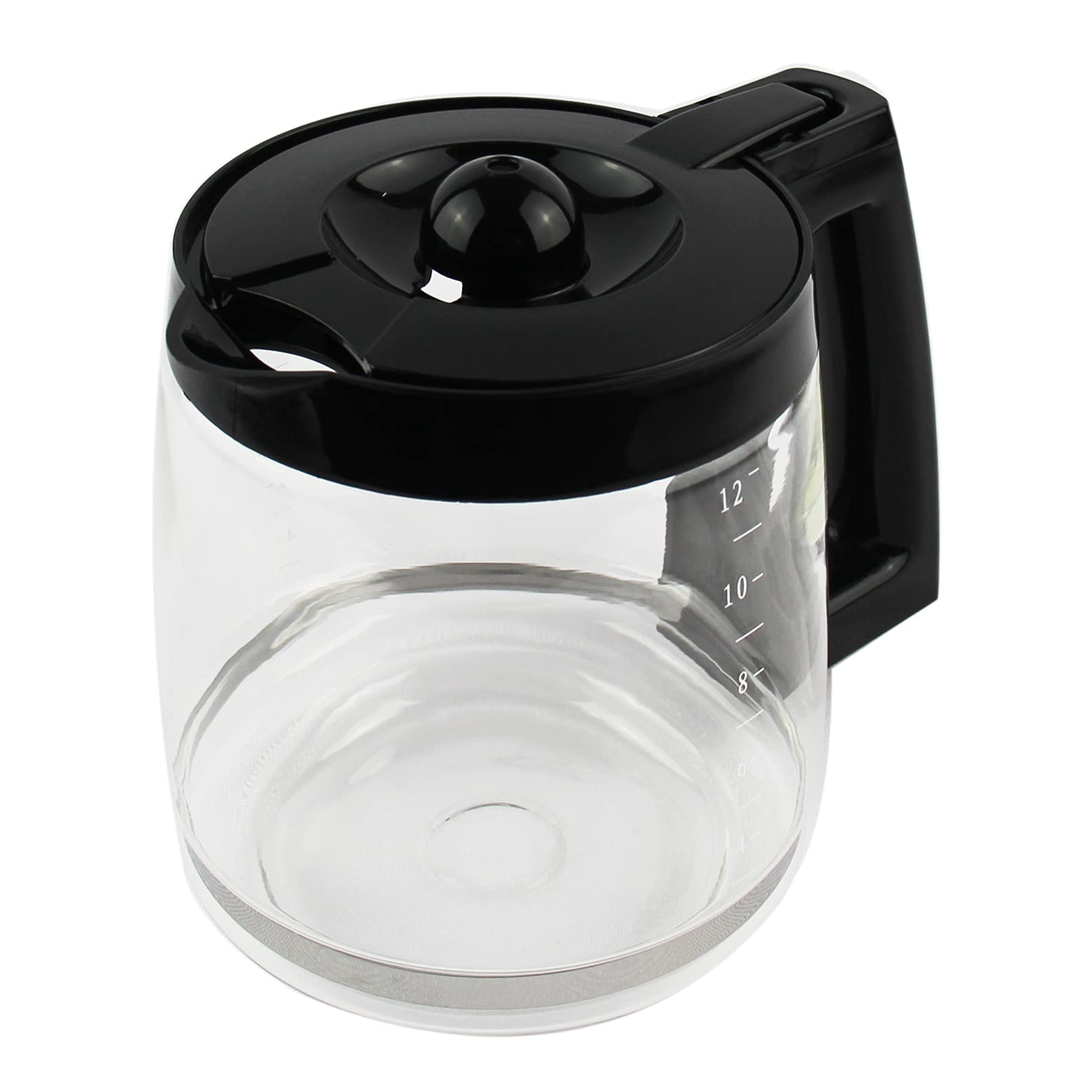 12-Cup Replacement Glass Carafe Pot Compatible With Hamilton Coffee Maker Models 46310, 49976, 49966, 49350, 49957, 49954, 49933
