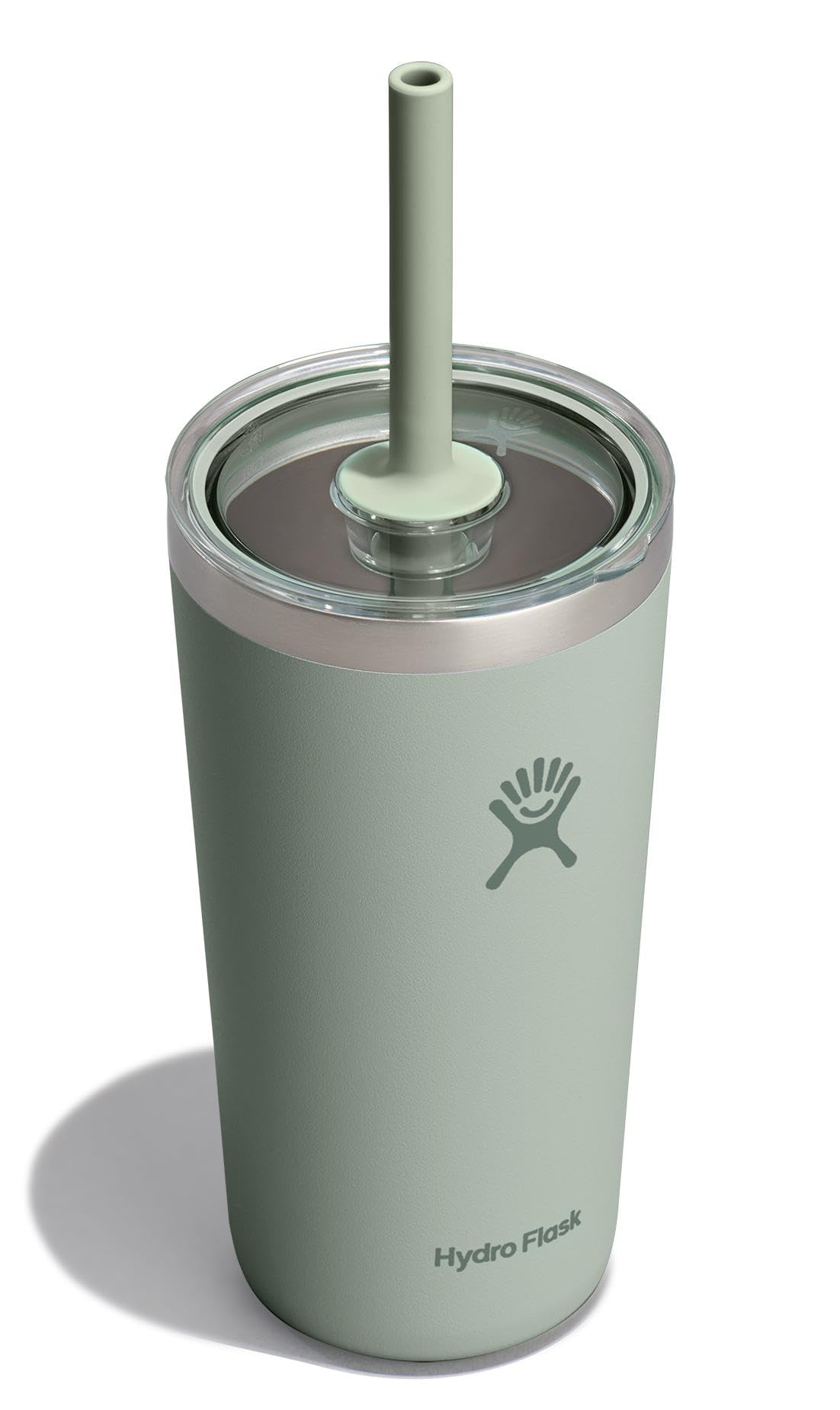 Hydro Flask All Around Tumbler Clear Straw Lid, Insulated Travel Mug, Insulated Coffee Cup 20 Oz Agave
