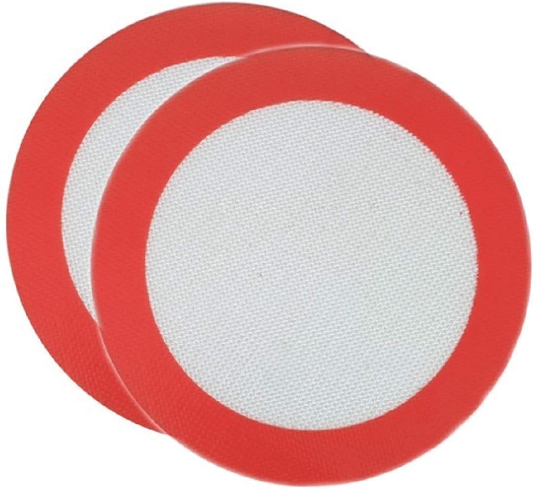 Premium Non Stick Reusable Round Silicone Baking Mat Set Of 2 Diameter 8.5 Inch Perfect For 9 Inch Round Cake Pan Liner Baking S