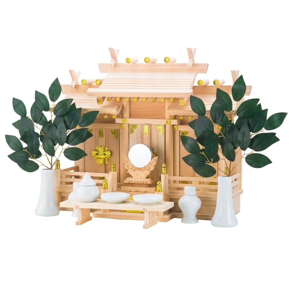 ????(Kamidananosato) kamidana no sato Roofing sansha tsumugi Shrine Set