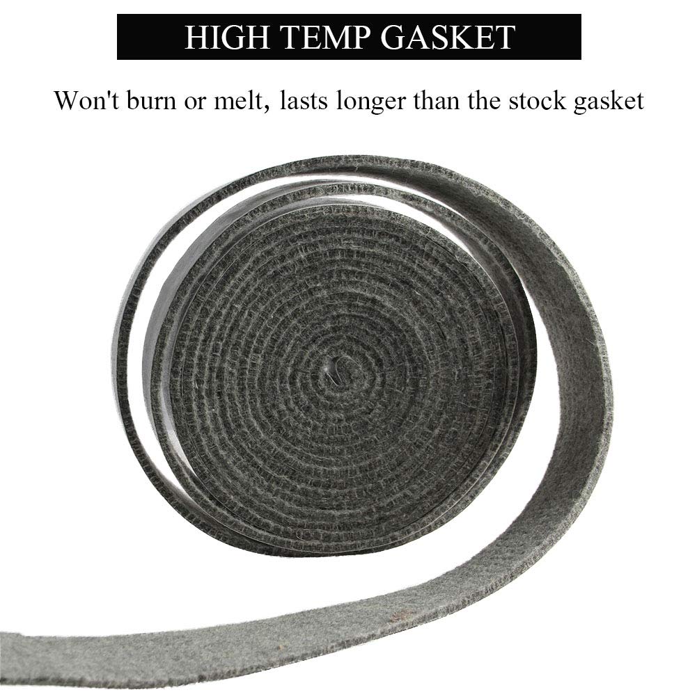 Kamaster High Temp Grill Gasket Replacement Fit Kamado Grill Classic,Bbq Smoker Gasket For Kamado Grill Big Pre-Shrunk Accessori