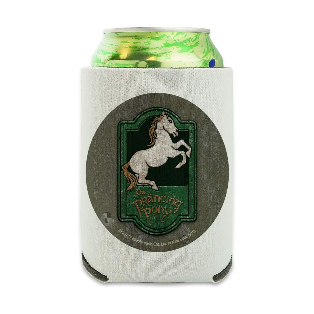 The Lord Of The Rings The Prancing Pony Can Cooler - Drink Sleeve Hugger Collapsible Insulator - Beverage Insulated Holder